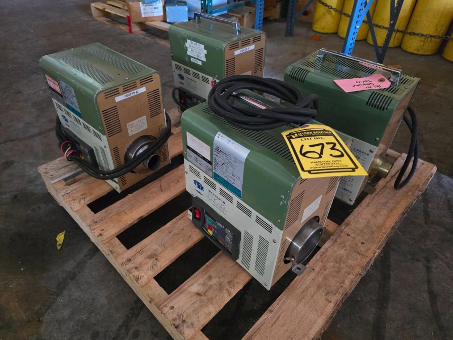 (4x) 2011 TSK-10 Electric Hot Air Generators on Pallet, 30W, Indoor Type - Image 2 of 8