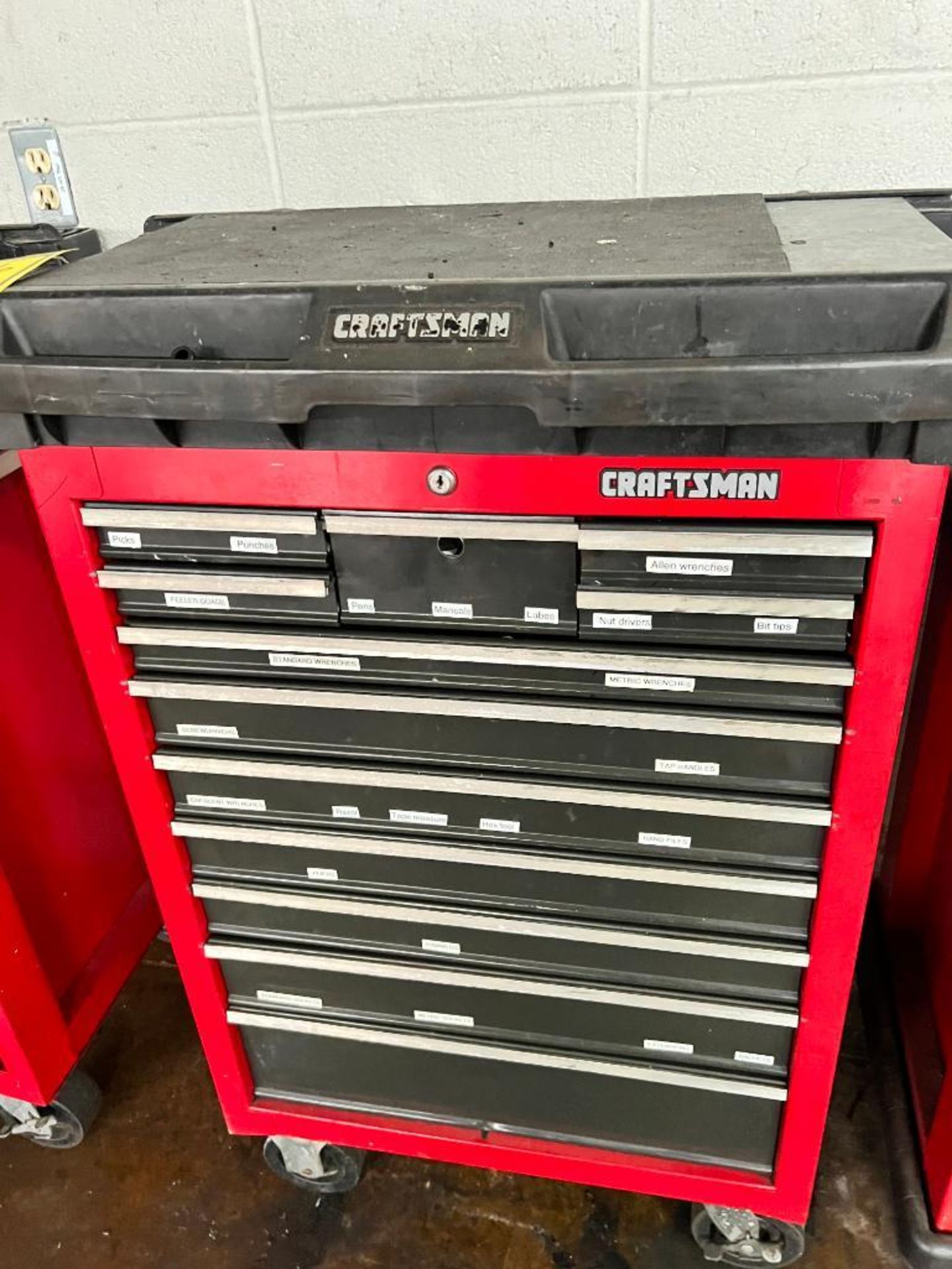 Craftsman 12-Drawer Rolling Toolbox w/ Content of Assorted Tools