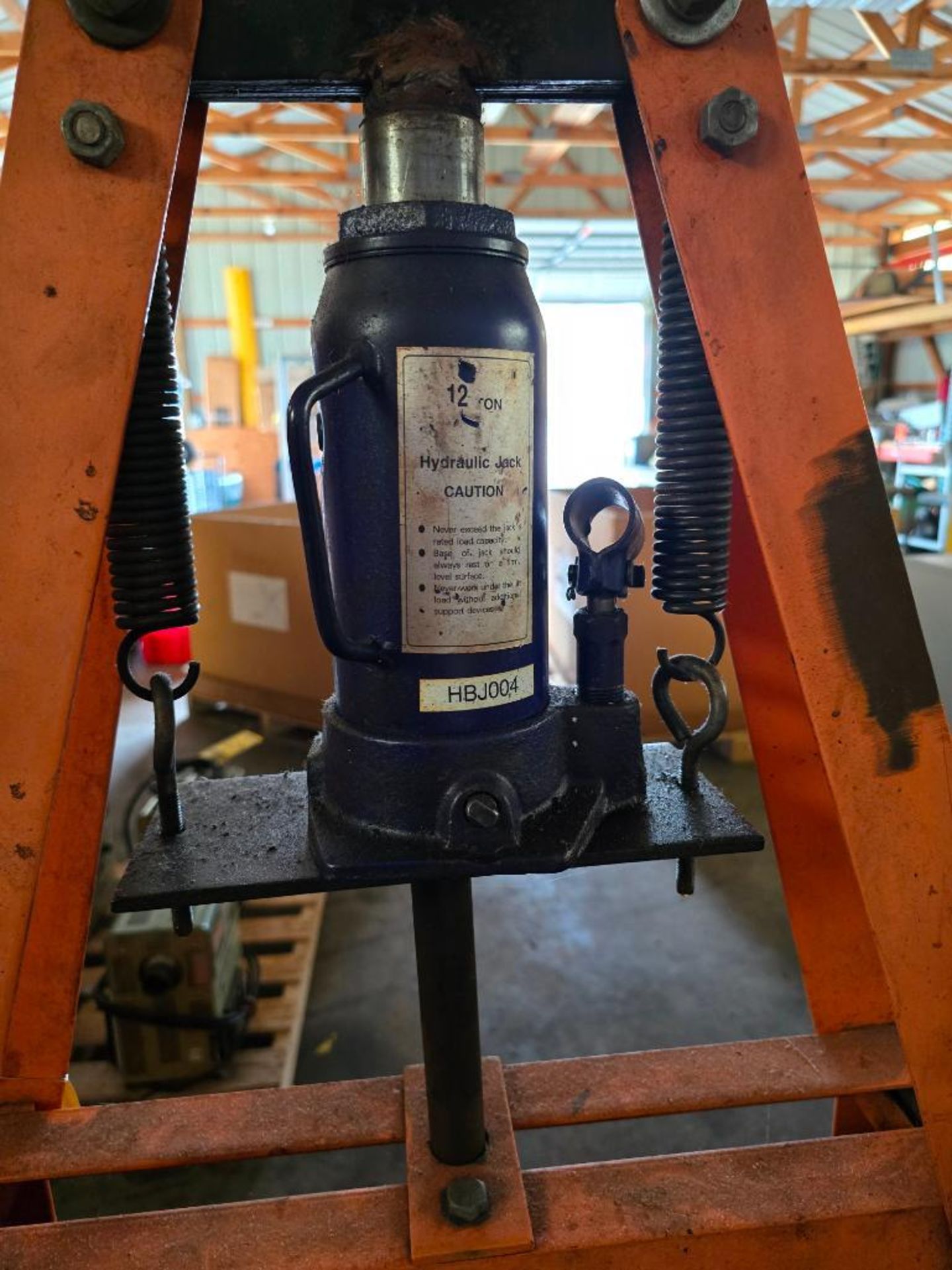 12-Ton Hydraulic Bottle Shop Press - Image 4 of 4