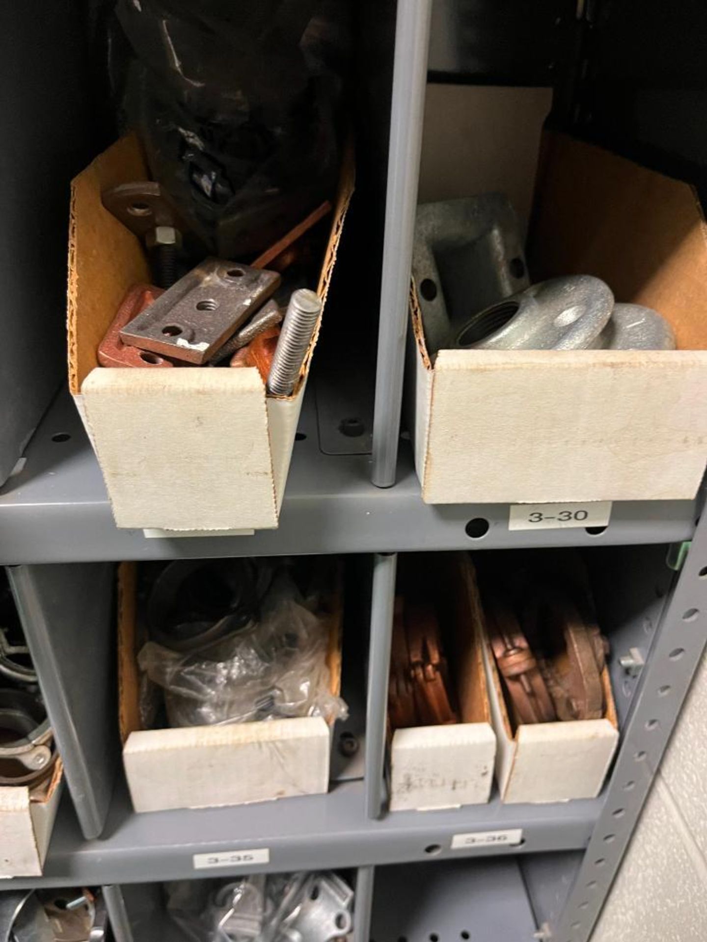 Contents of Maintenance Repair Room; Electrical Wire, Fittings, Chain, Breakers, Relays, Plug Ends, - Image 17 of 65