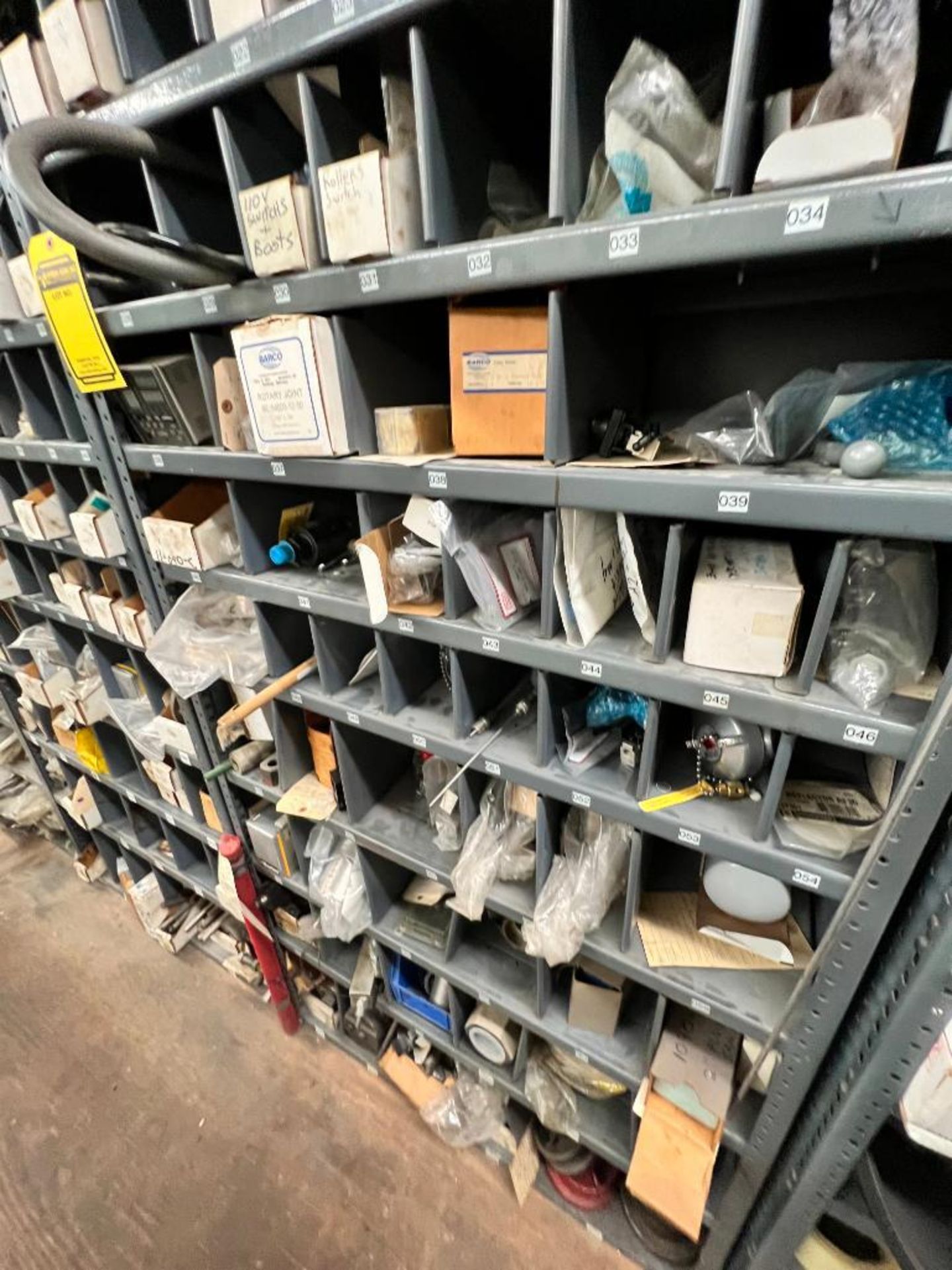 (28) Shelves of Assorted Parts, VERY LARGE LOT Consisting of MRO, Drives, Valves, PLC, Nuts, Bolts, - Image 28 of 67