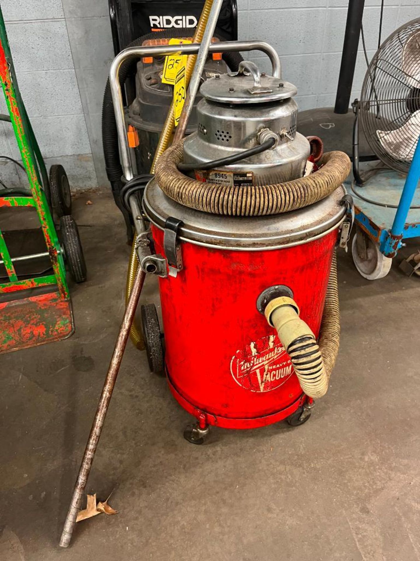 Ridgid Professional Shop Vac, 6.5 HP, 16-Gal., & Milwaukee Heavy Duty Shop Vac, S/N 9625, 16-Gal. - Image 3 of 3