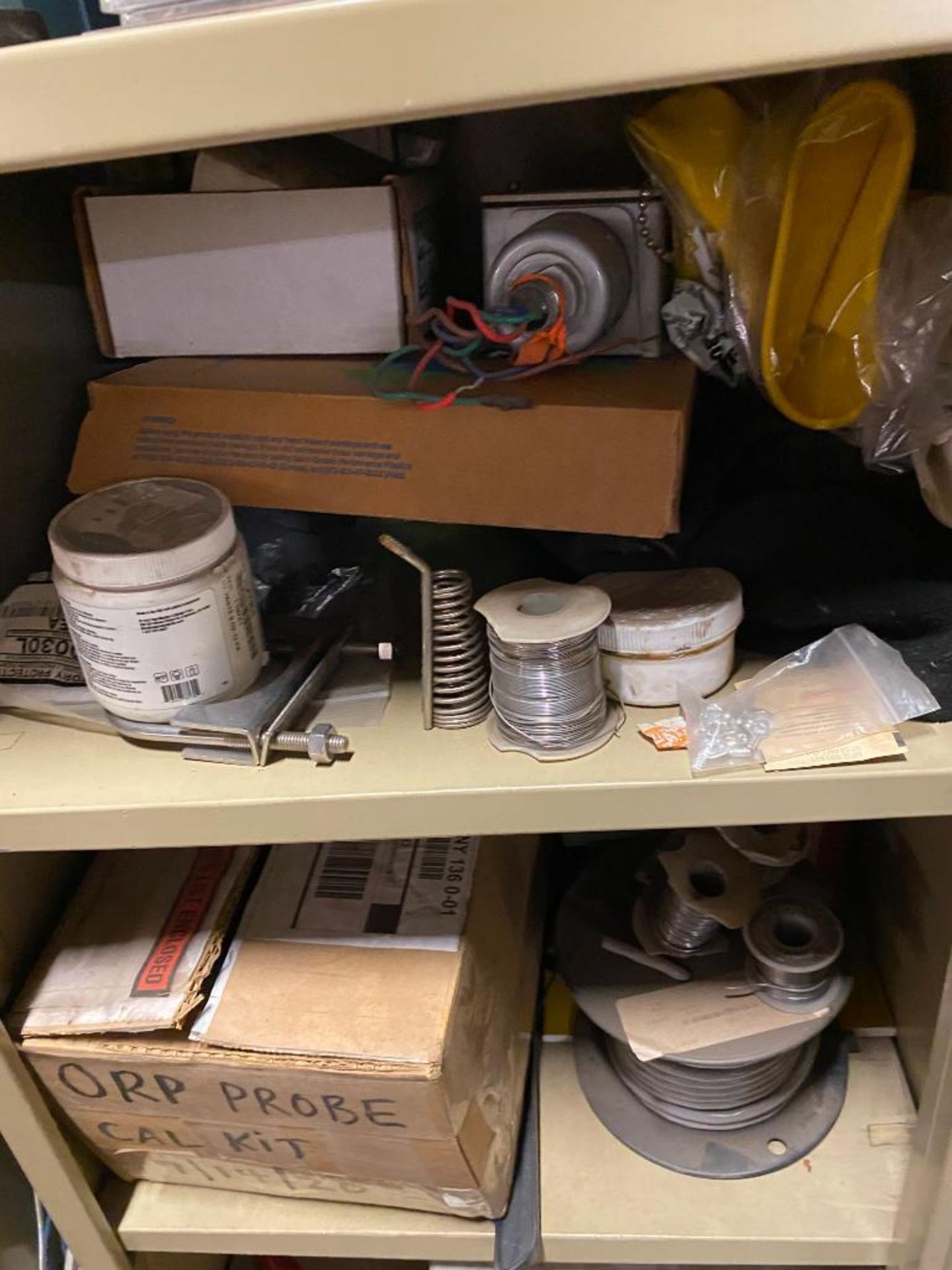 (5) 2-Door Cabinets & Contents of Plumbing, Electrical, Solder, & Hard Hats - Image 8 of 16