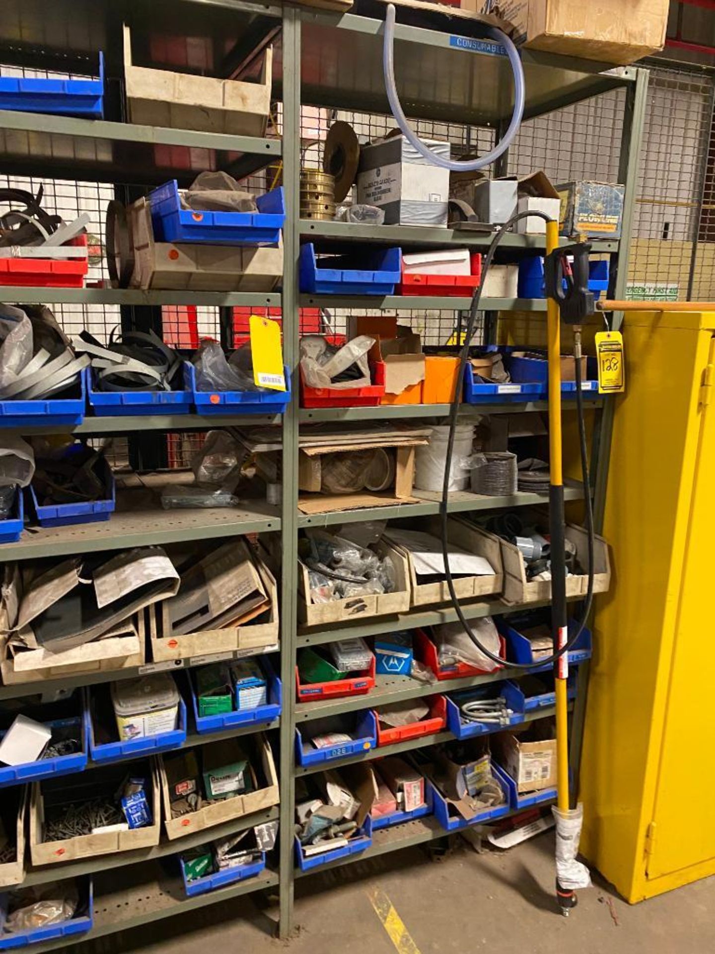 (3) Sections of Shelving & Contents of Packing, Clamps, & Hardware - Image 3 of 3