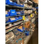 (30) Sections of Shelving & Contents of Pulleys, Flanges, Bearing Pillow Blocks, Assorted Plumbing,