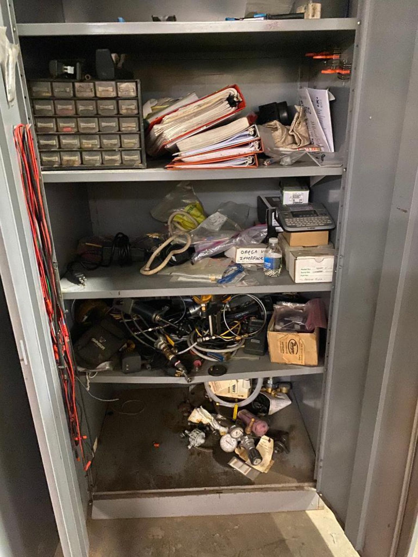 (5) 2-Door Cabinets & Contents of Plumbing, Electrical, Solder, & Hard Hats - Image 6 of 16