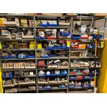 (3) Sections of Shelving & Contents of Packing, Clamps, & Hardware