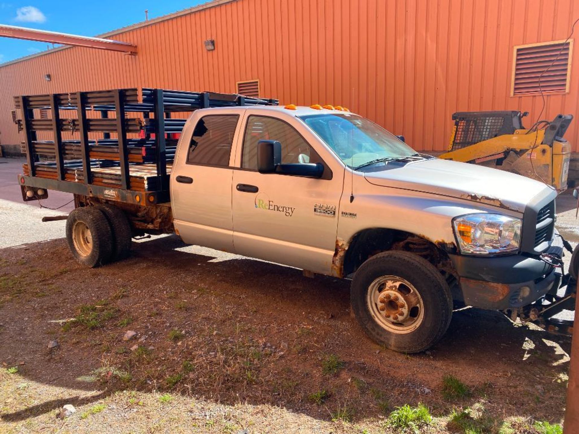 2007 Dodge 3500 HD Stake Bed Plow Truck, 5.7 Liter Hemi Engine, Storm Guard Plow, 65,753 Miles, Vin - Image 5 of 15