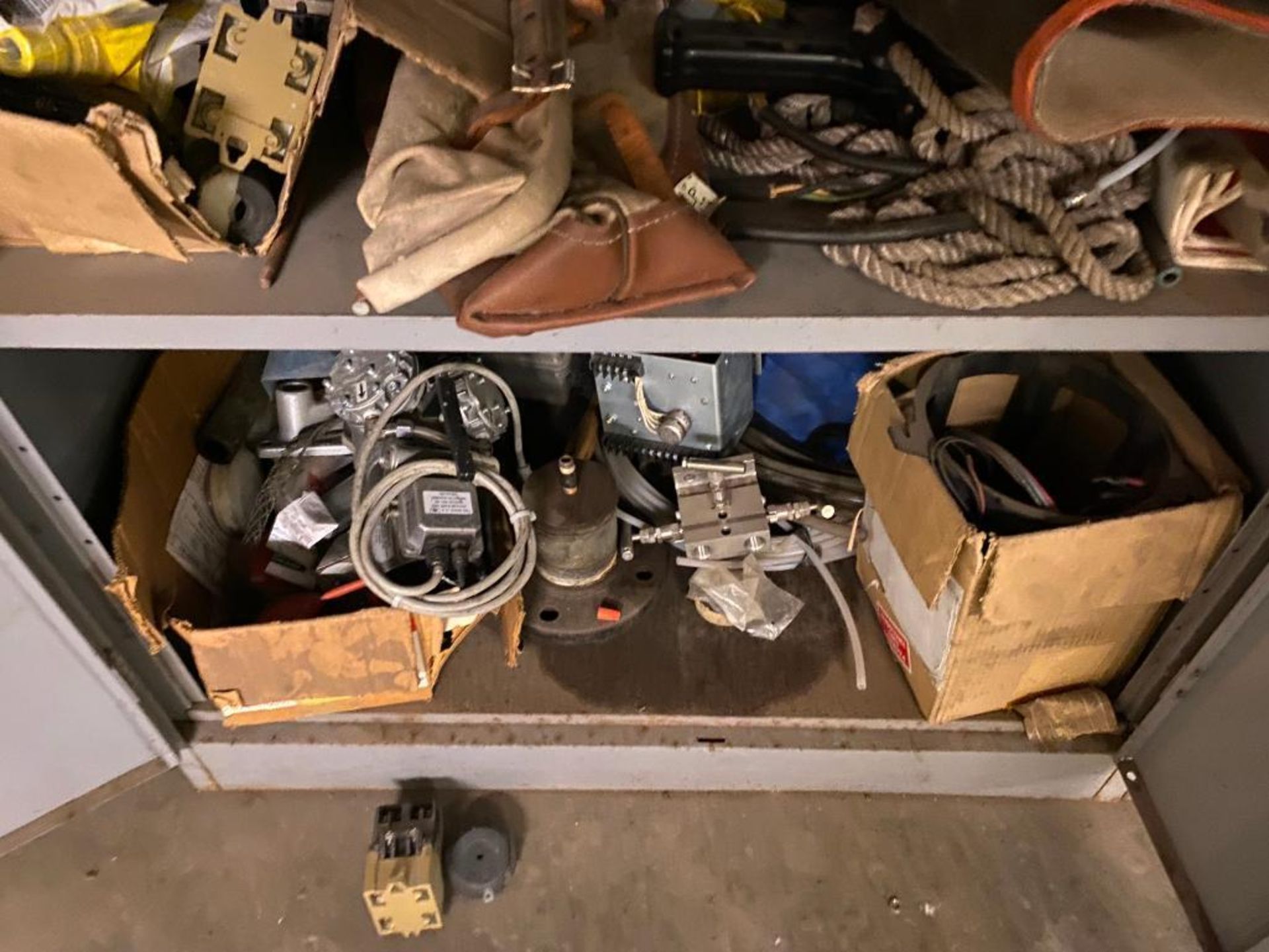 (5) 2-Door Cabinets & Contents of Plumbing, Electrical, Solder, & Hard Hats - Image 15 of 16