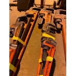 (4) Pipe Wrenches; 36", 18", 14", & 10" (Located on second floor of the plant)