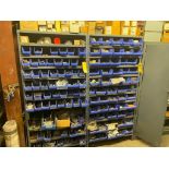 (4) Shelves & (1) 2-Door Cabinet of Assorted Electrical Components