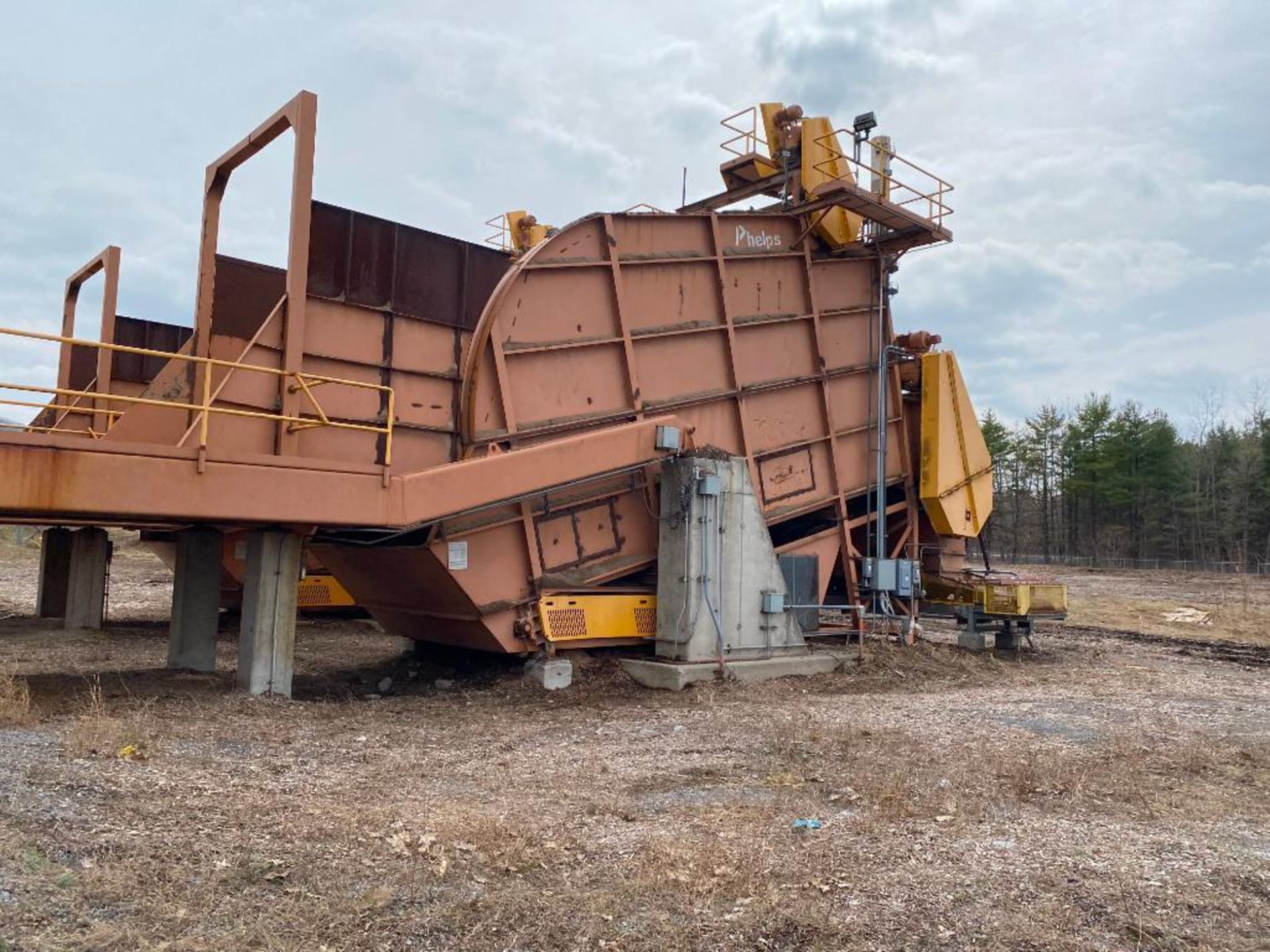 Phelps Truck Dumper, Model AX270FB63, 120,000 LB. Cap., 69' L x 106" W, (2) Phelps Hydraulic Cylinde - Image 2 of 16