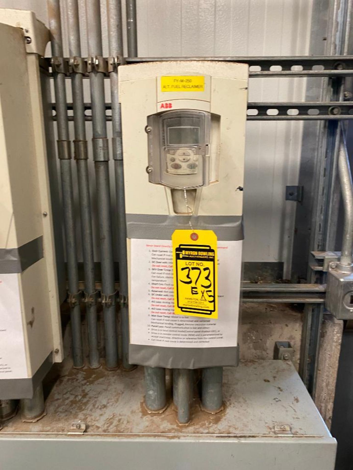 (5) ABB ACS 550 Drives, 0.75-132 KW, 1-200 HP (Buyer must disconnect or cut electrical wires and cab
