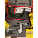 Starrett Outside Micrometer, 5"-6", & Aerospace Outside Micrometer, 4"-5"