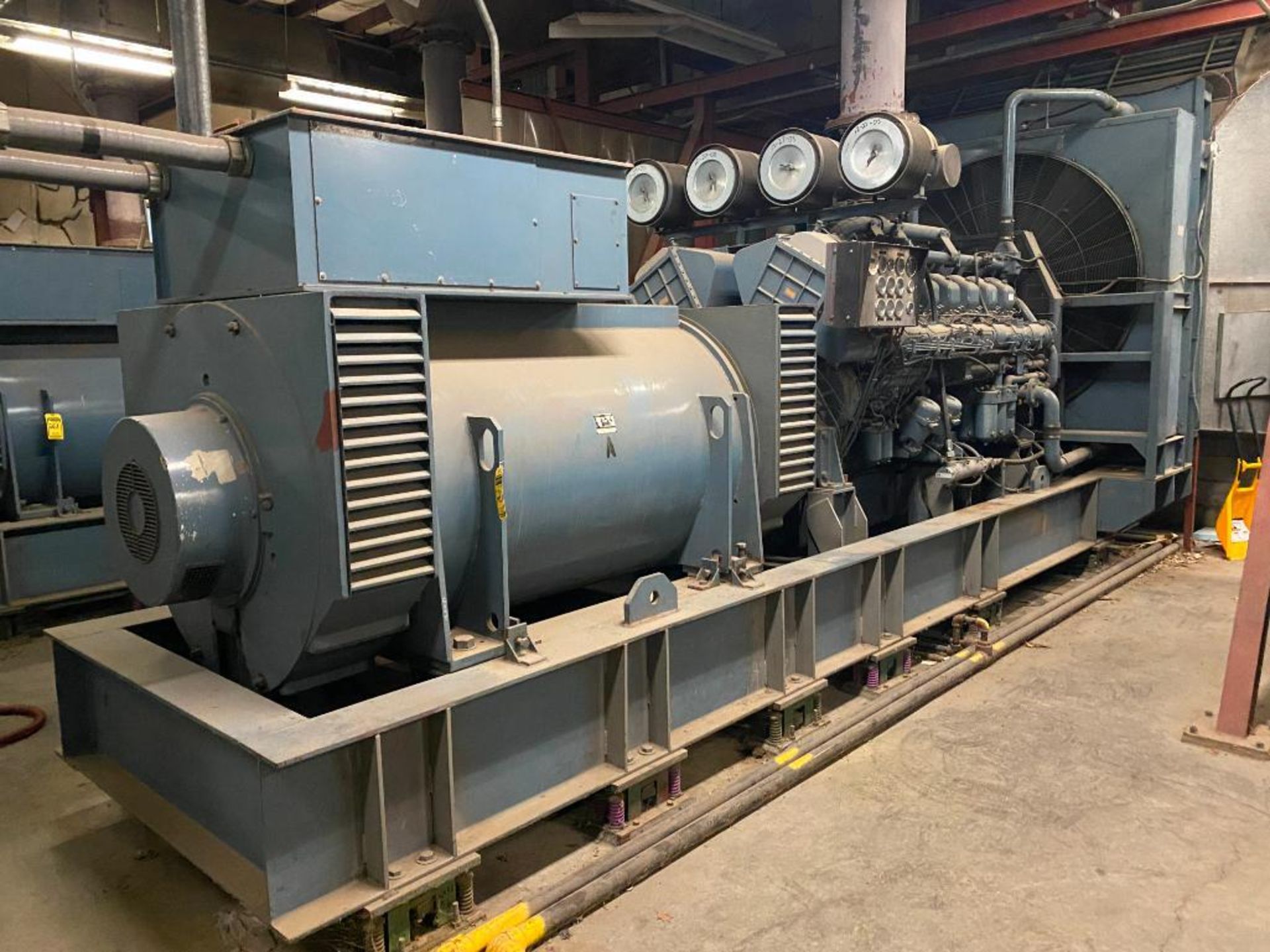 1985 LeRoy Somer 1875 KVA Generator, Type PA1006115-70-4P, w/ Mitsubishi 1700 HP Diesel 16-Cylinder,