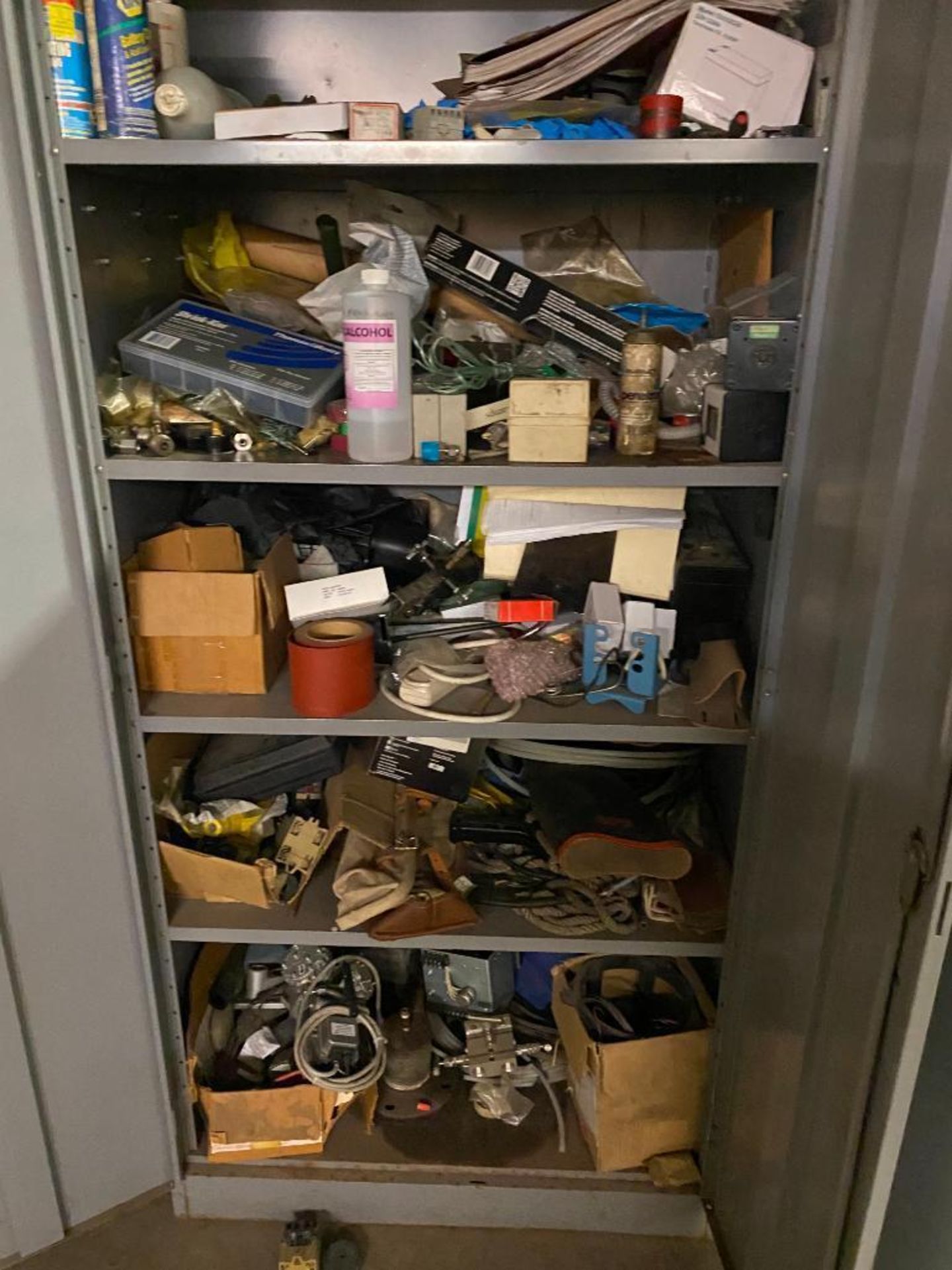 (5) 2-Door Cabinets & Contents of Plumbing, Electrical, Solder, & Hard Hats - Image 14 of 16