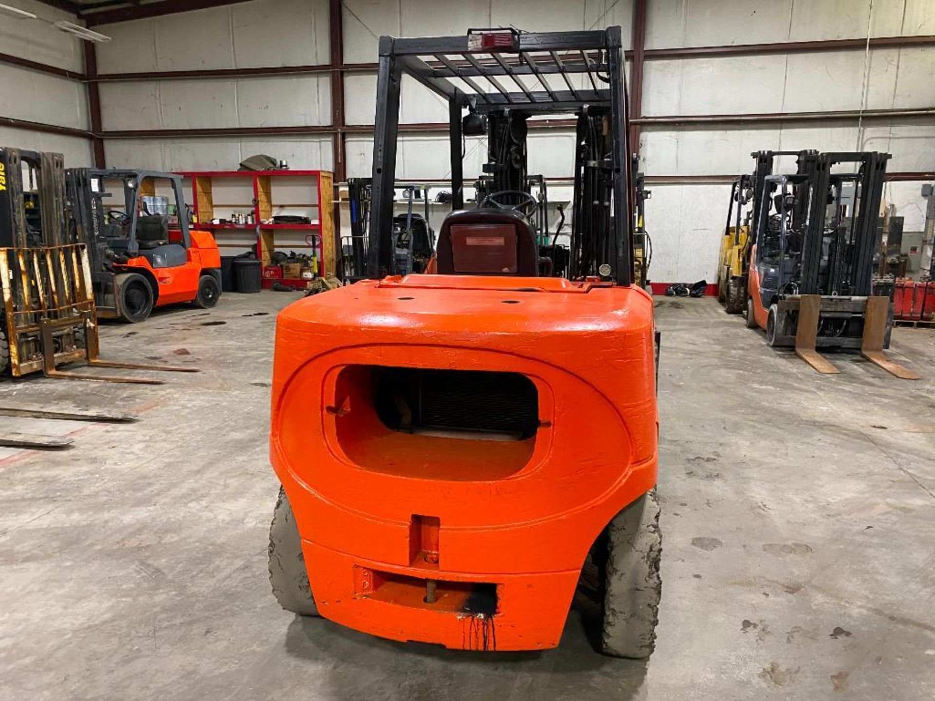 Nissan 11,000-LB. Capacity Forklift, Model F04D50V, S/N AN28B50071, Diesel, Solid Pneumatic Tires, 3 - Image 4 of 5