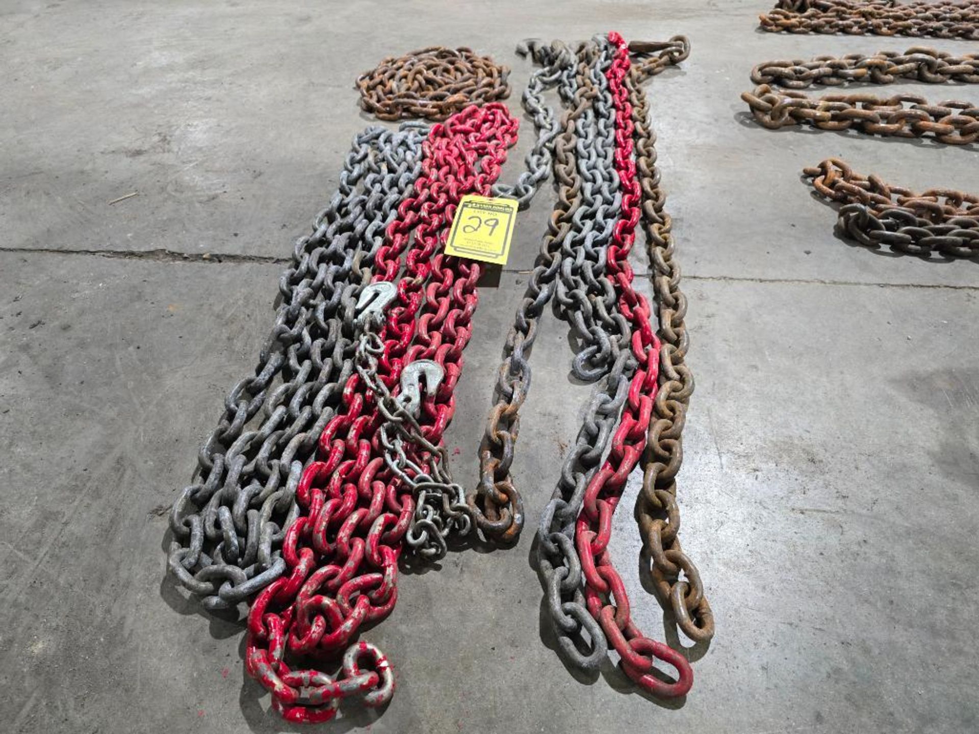 Assorted Single Hook & Chain Lengths up to 3/8" Dia. - Image 2 of 5