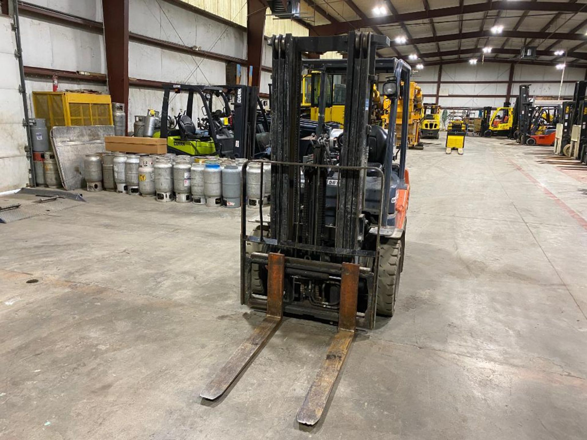 2017 Toyota 5,000-LB. Capacity Forklift, Model 8FGU25, S/N 83598, LPG, Solid Pneumatic Tires, 3-Stag - Image 2 of 5