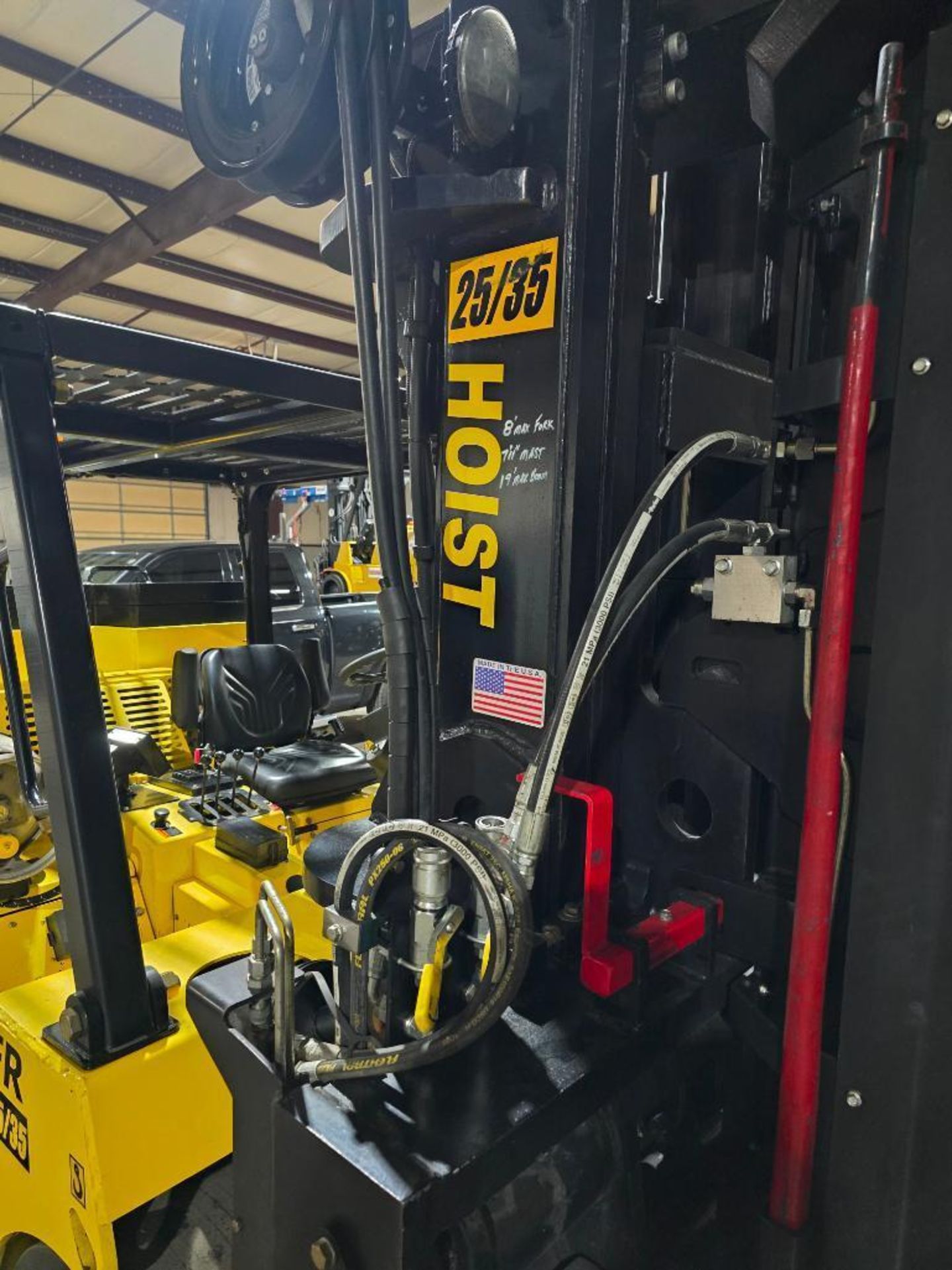 2019 Hoist 35,000-LB Capacity Extendable Forklift, Model FR 25/35, S/N 31269, LPG, w/ Extendable Boo - Bild 17 aus 24