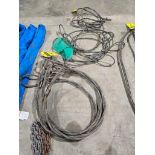 (8) Assorted Wire Rope Slings; (3) 10', (1) 6' 1/2" Dia., & (4) 6' 3/8" Dia.