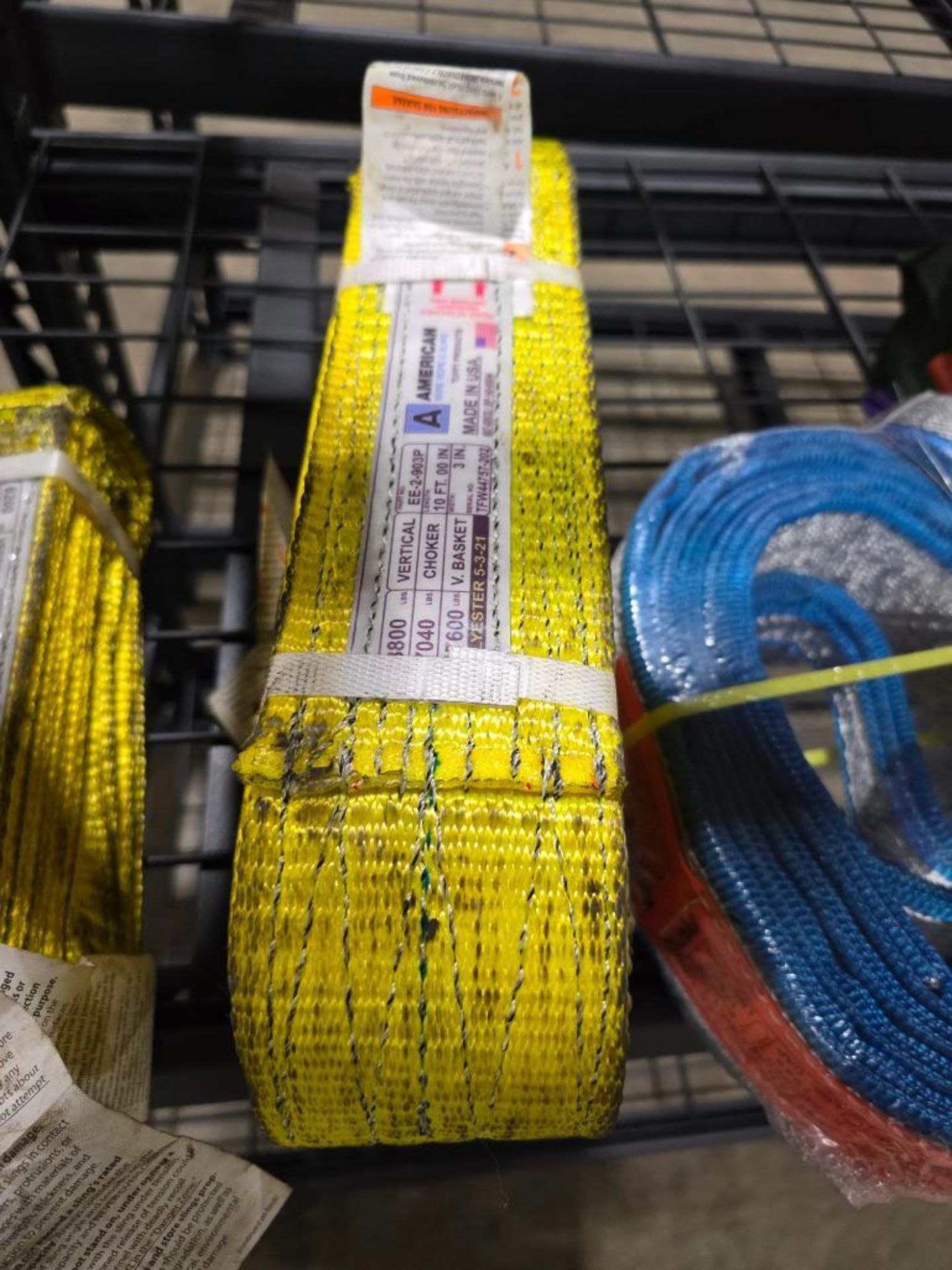 (New) Twintex Polyester 8' Round Slings, 10' Polyester Loop Straps, Lift Edge Polyester 17,600 LB. B - Bild 6 aus 9