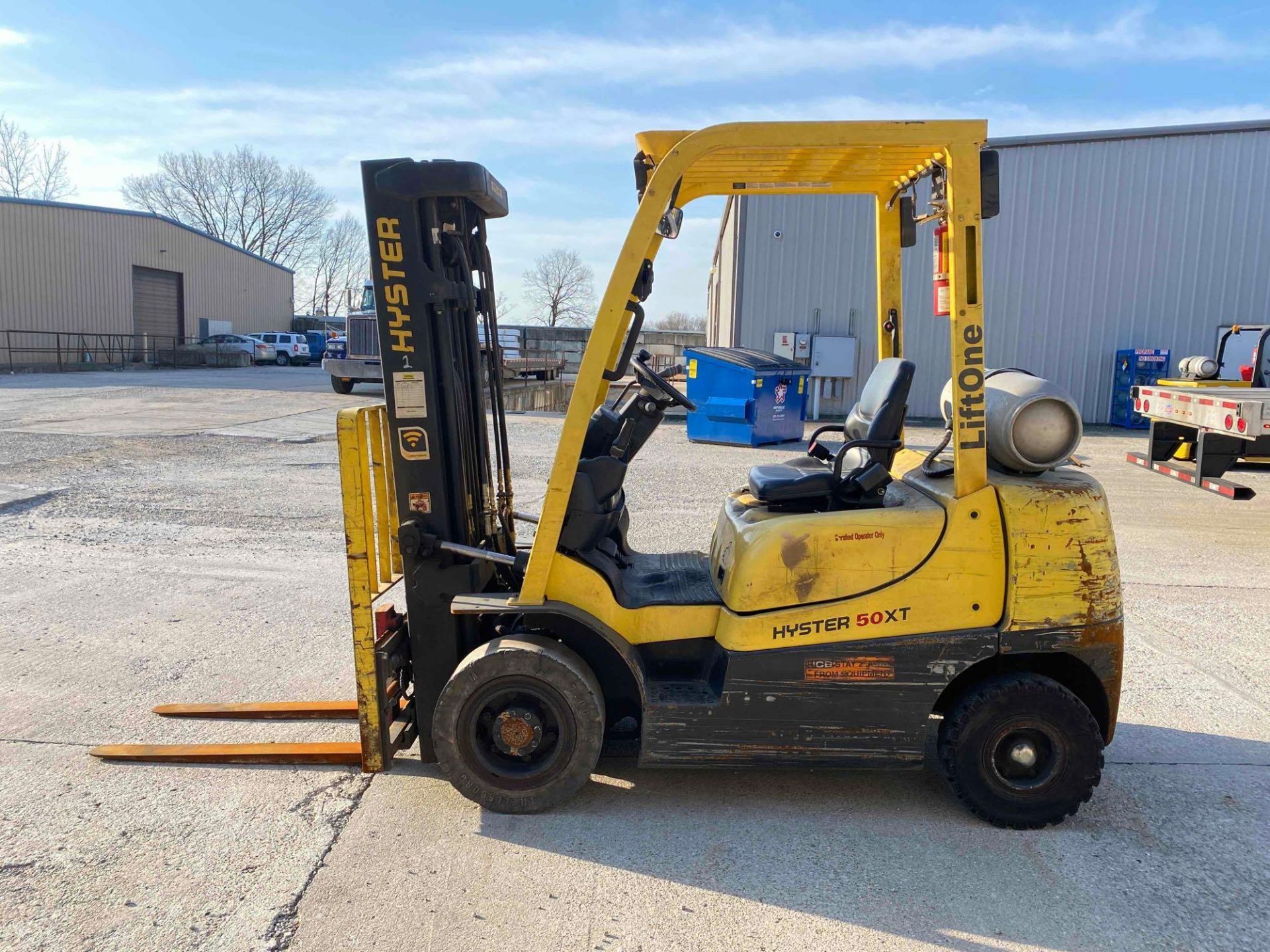 2018 Hyster H50XT 5,000 LB. Forklift, S/N A380V06798S, 195" Lift Height, Solid Cushion Tires, Sidesh - Image 2 of 13
