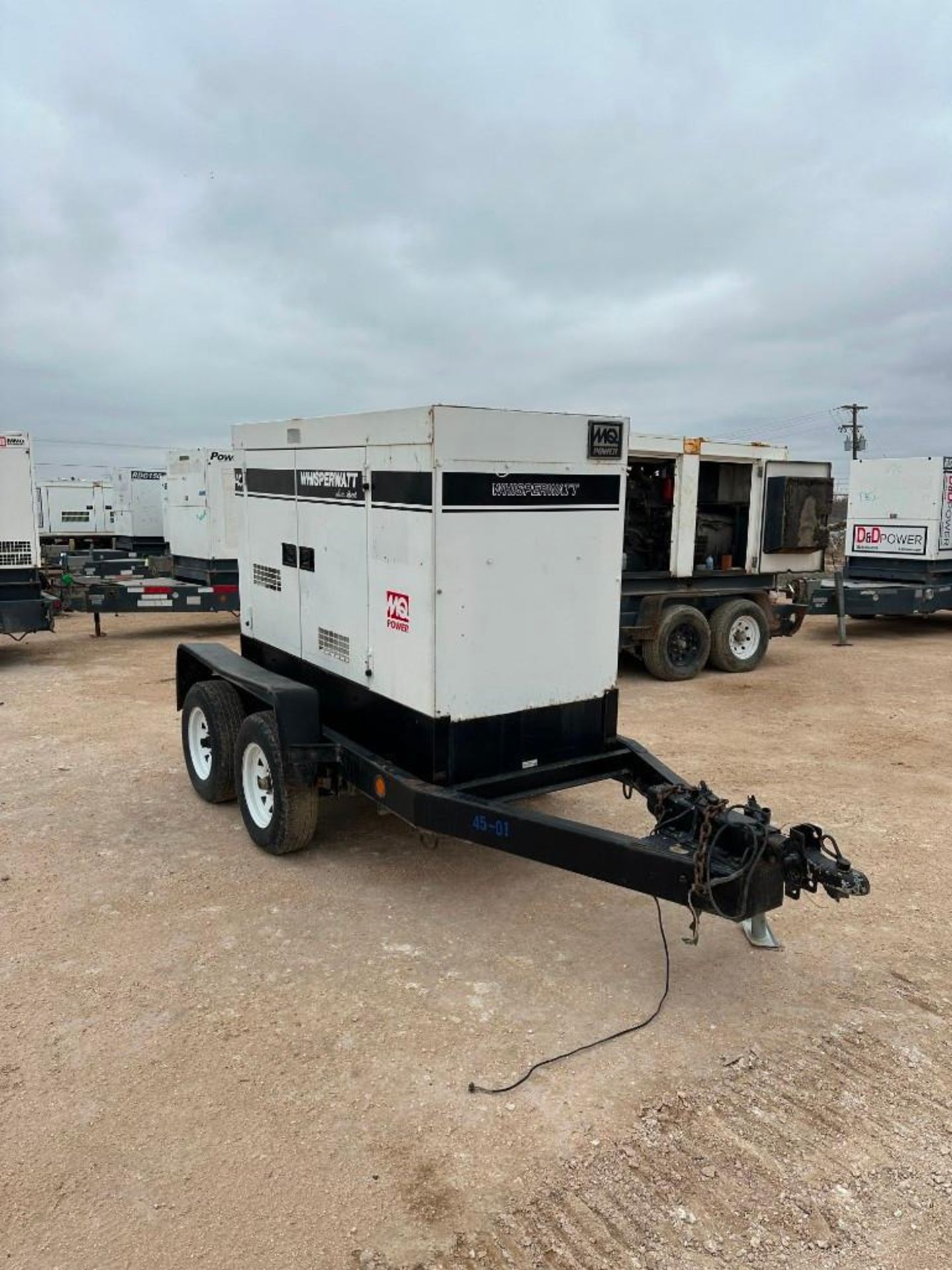 Multiquip Whisperwatt Diesel Powered AC Generator, 45 KVA, Trailer Mounted, Model DCA-45SSIU4F, S/N