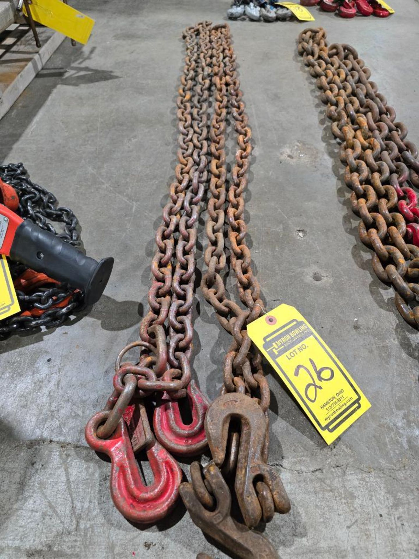 (2) 10' 3/8" Double Hook Chains - Image 2 of 6