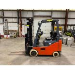 2016 Toyota 3,000-LB. Capacity Forklift, Model 8FGCU15, S/N 35454, LPG, Non-Marking Cushion Tires, 3