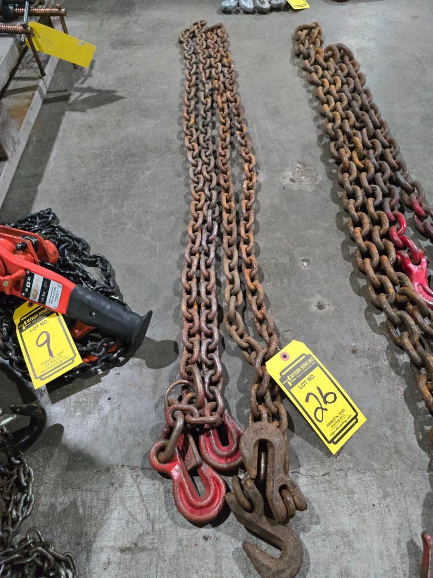 (2) 10' 3/8" Double Hook Chains - Image 4 of 6