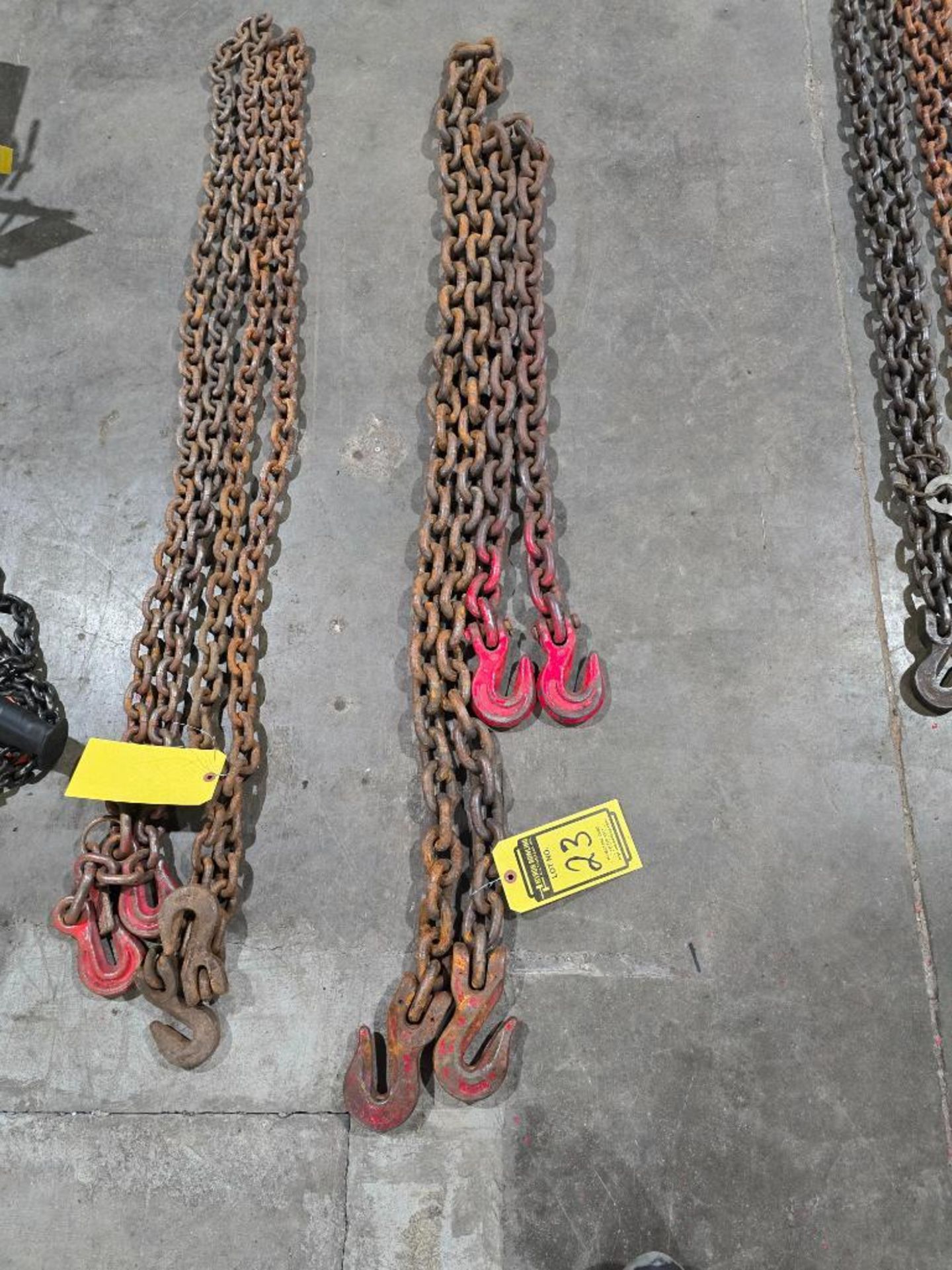 (2) 1/2" Double Hook Chains, 10' & 6'