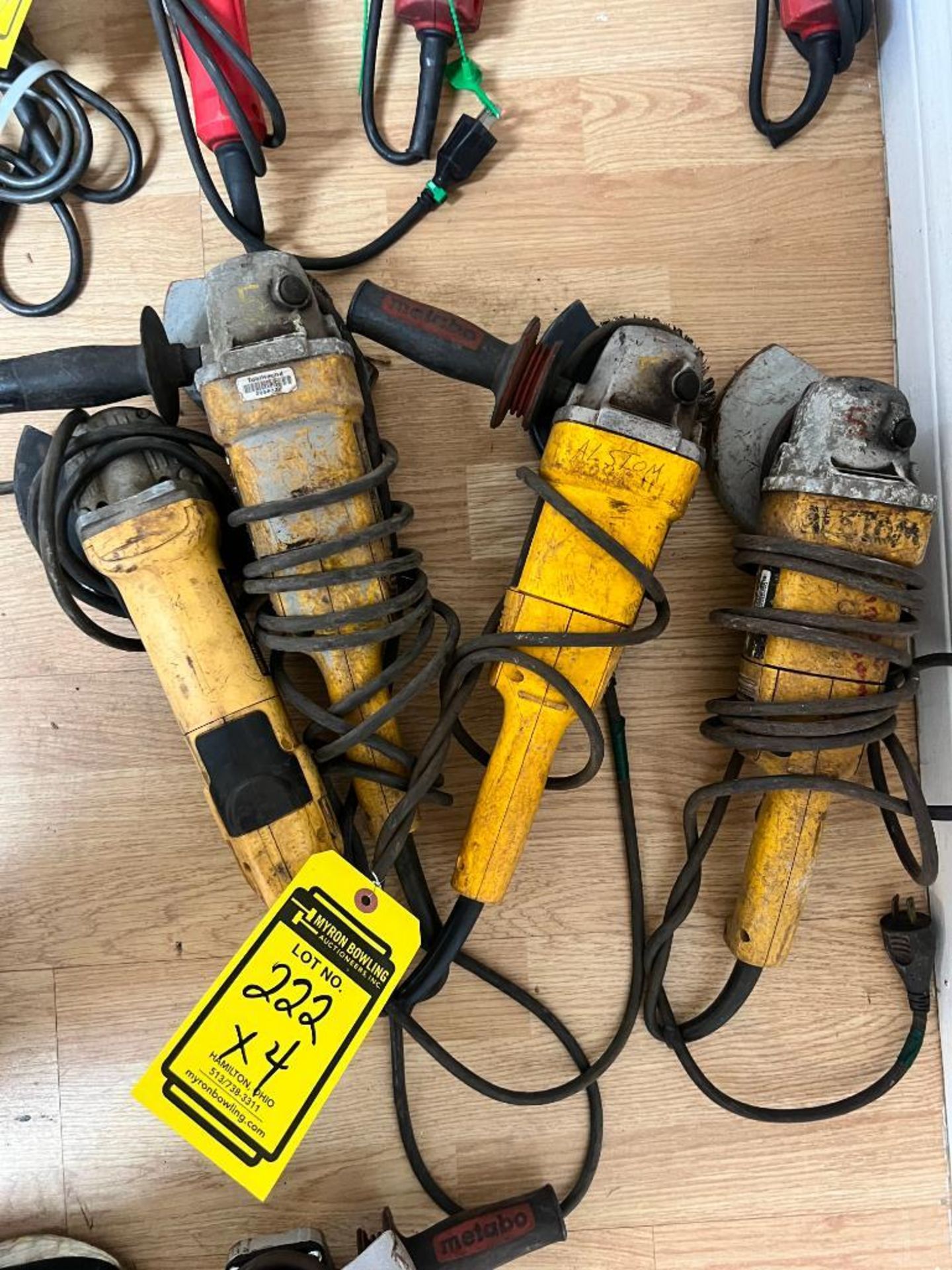 (4) Dewalt Grinders