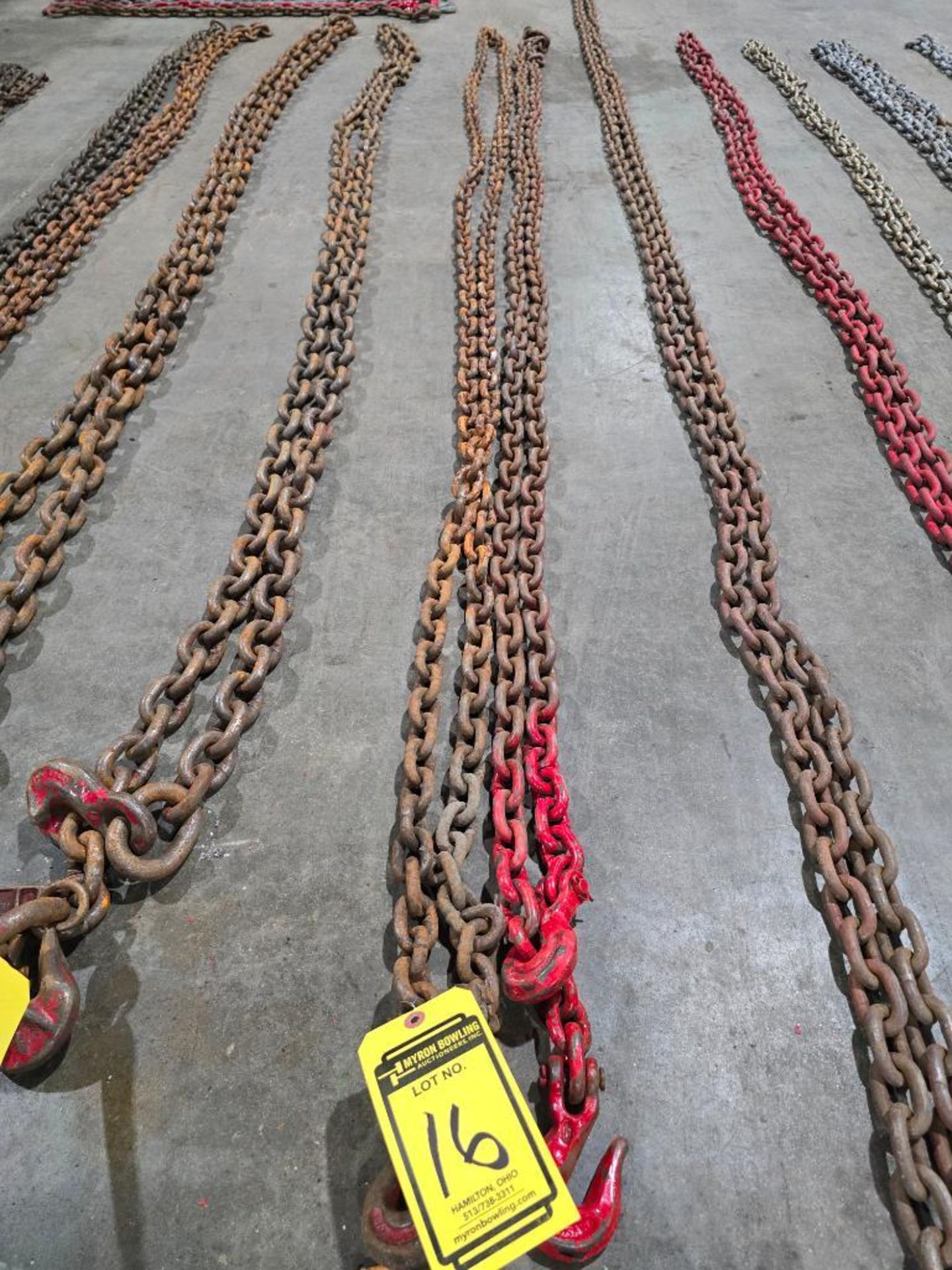 (2) 20' 3/8" Double Hook Chains - Image 2 of 6