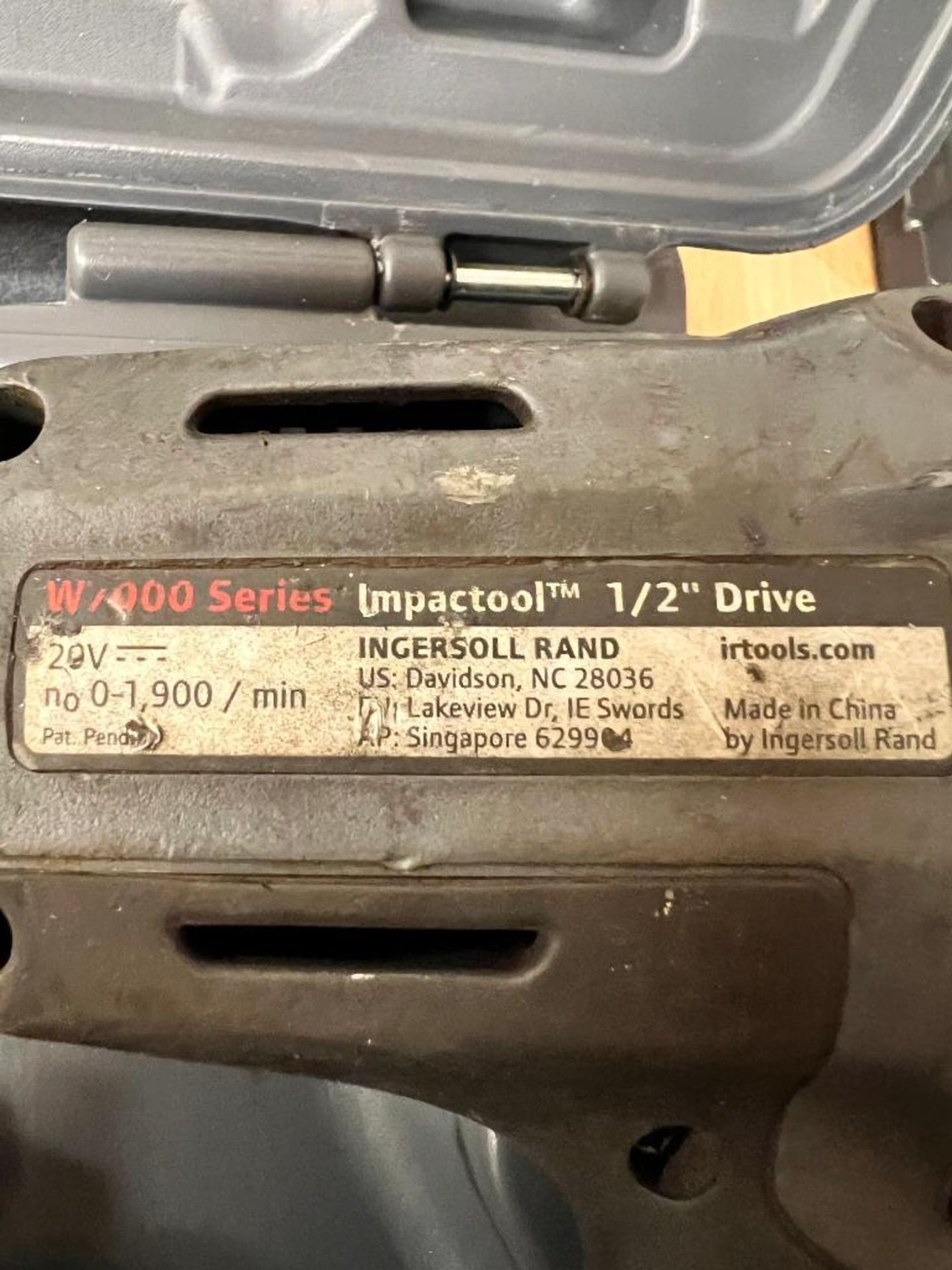Ingersoll Rand 1/2" Drive Impact W7000 Series, 20V, Includes (2) Batteries & Charger - Image 2 of 2