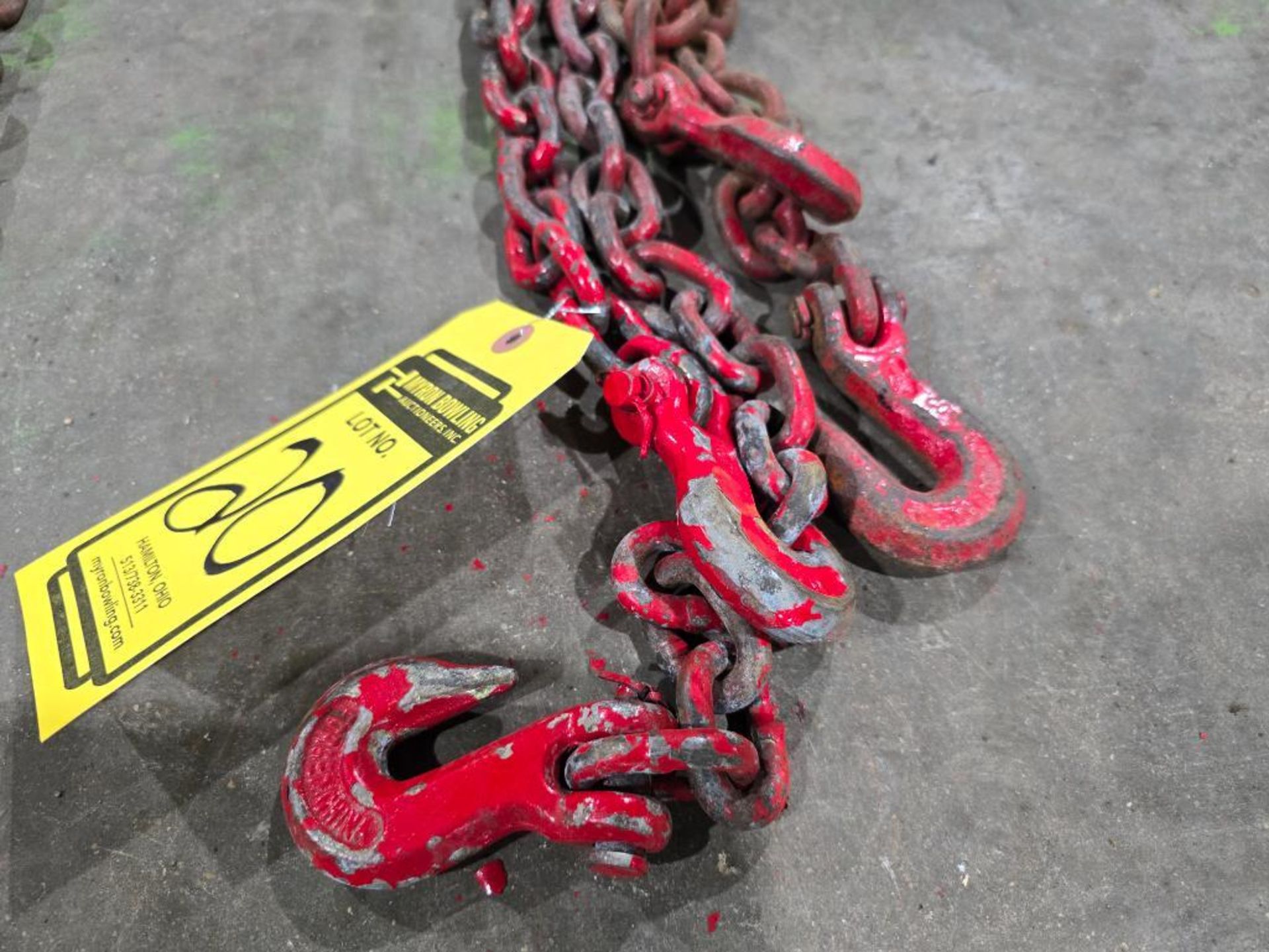 (2) 20' 5/16" Double Hook Chains - Image 3 of 5