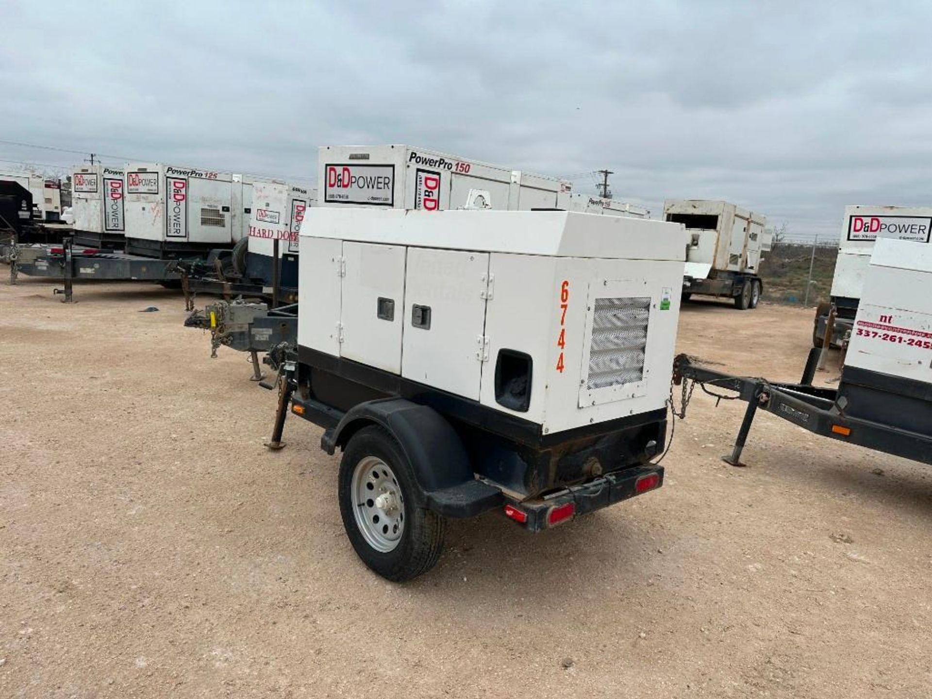 Wacker G25 Diesel Powered Generator, Trailer Mounted, S/N 20046744, 6,702 Hours