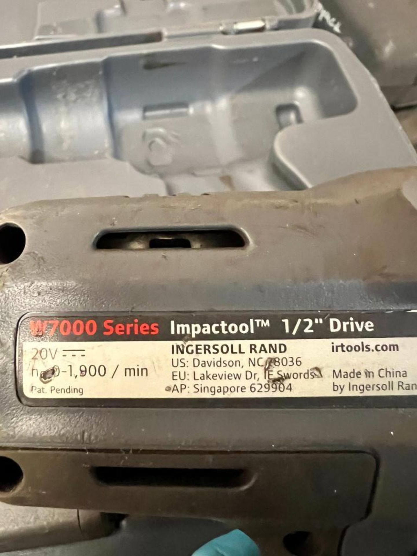 Ingersoll Rand 1/2" Drive Impact W7000 Series, 20V, Includes (2) Batteries & Charger - Image 2 of 2