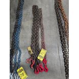 (3) 8' Double Hook Chains, (2) 3/8" & 5/16"
