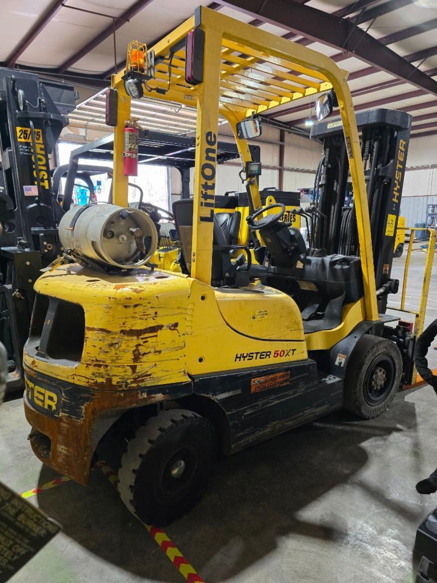 2018 Hyster H50XT 5,000 LB. Forklift, S/N A380V06798S, 195" Lift Height, Solid Cushion Tires, Sidesh - Image 8 of 13