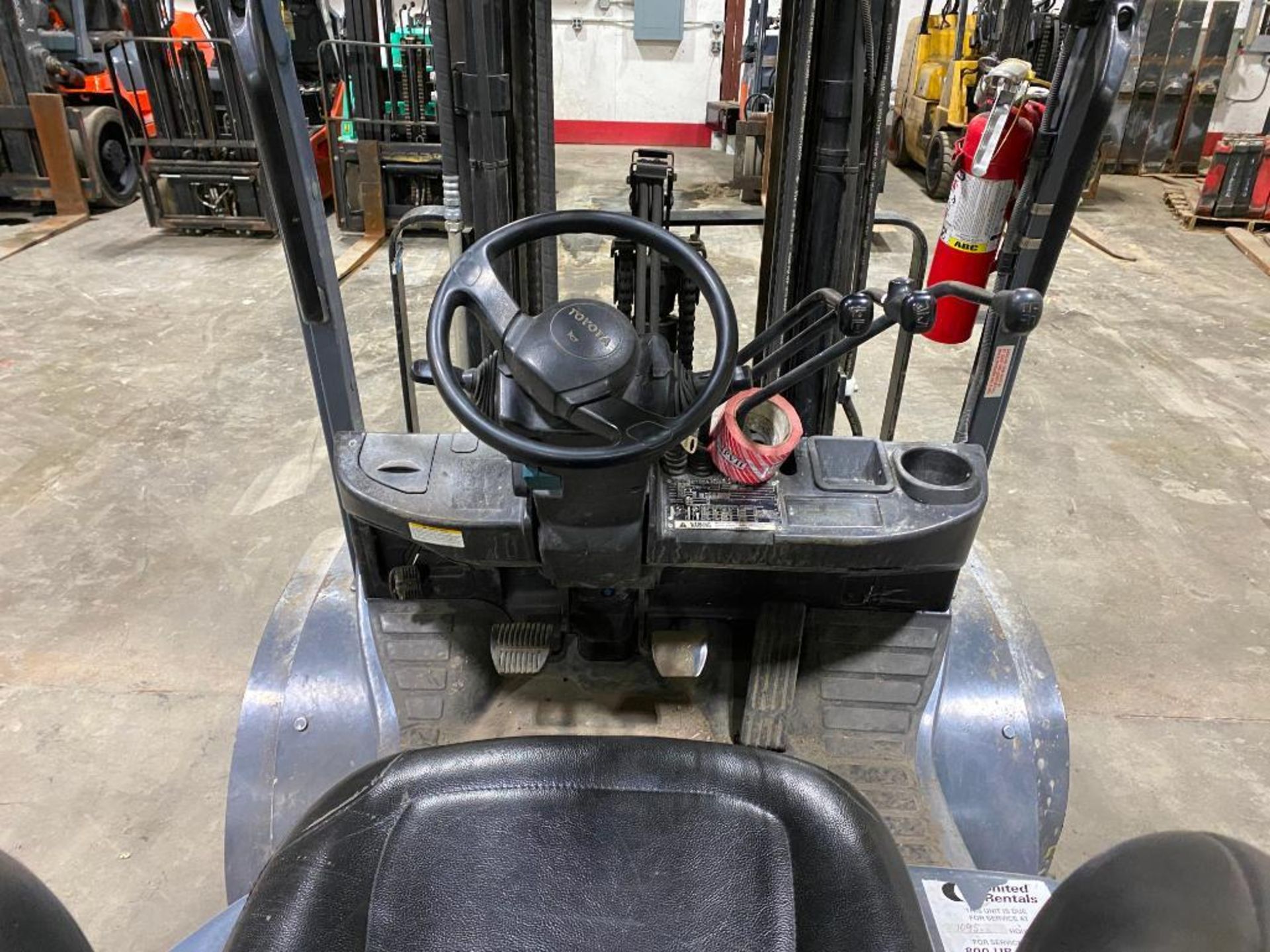 2017 Toyota 5,000-LB. Capacity Forklift, Model 8FGU25, S/N 83598, LPG, Solid Pneumatic Tires, 3-Stag - Image 5 of 5