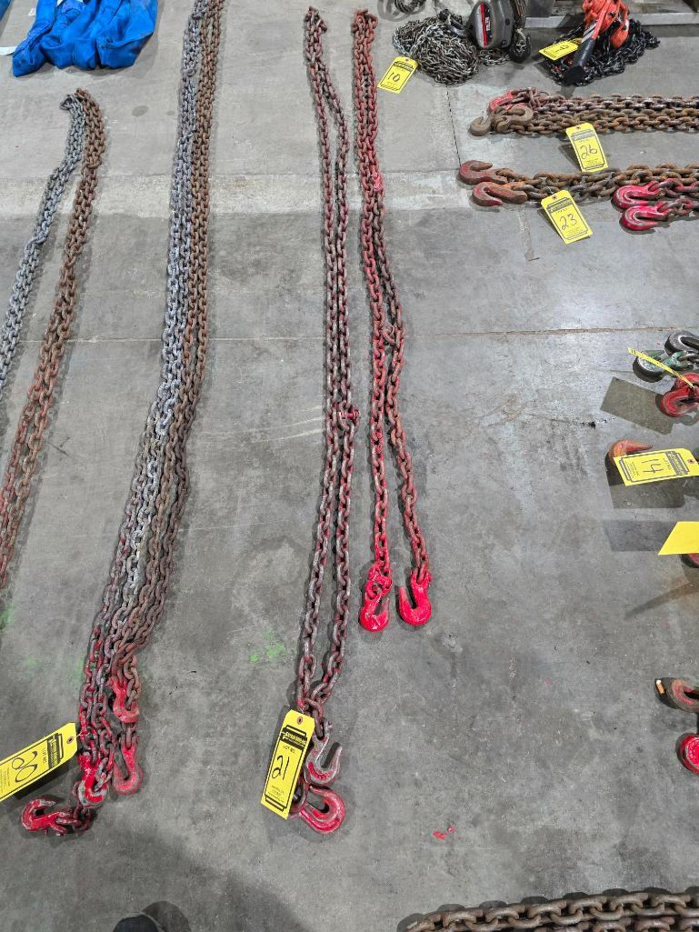 (2) 3/8" Double Hook Chains, 16' & 14'