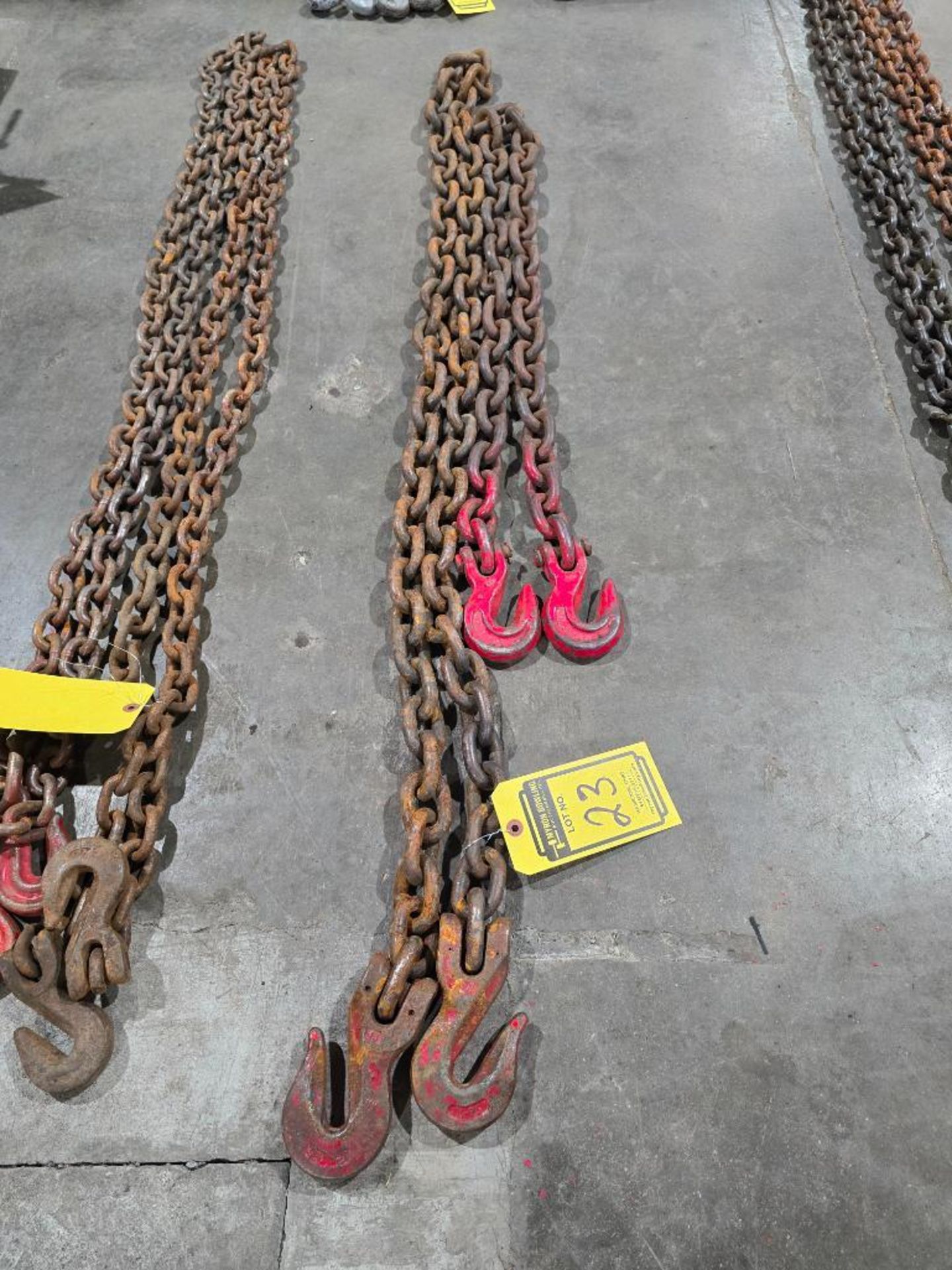(2) 1/2" Double Hook Chains, 10' & 6' - Image 2 of 4