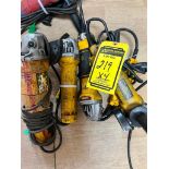 (4) Dewalt Grinders