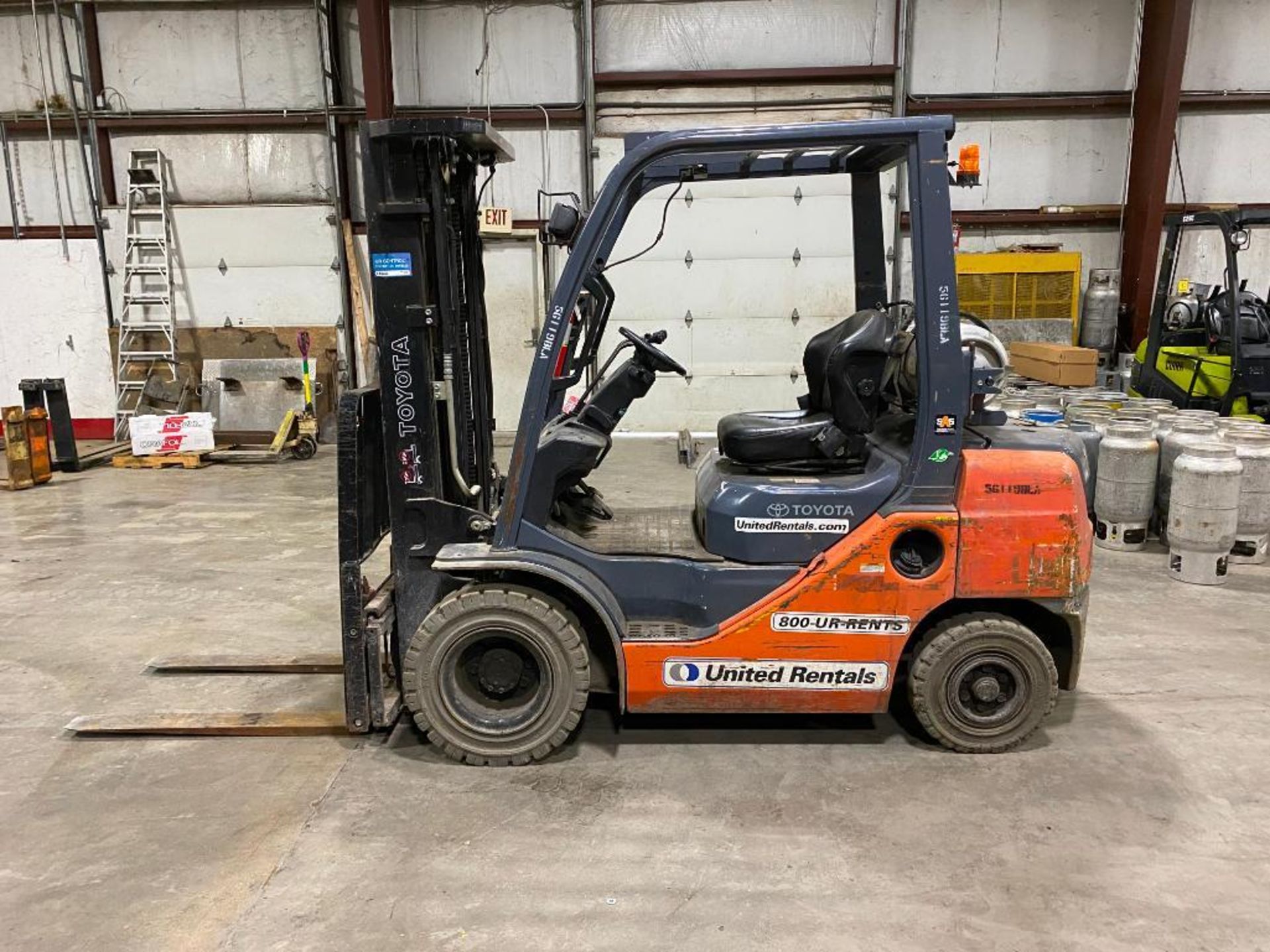 2017 Toyota 5,000-LB. Capacity Forklift, Model 8FGU25, S/N 83598, LPG, Solid Pneumatic Tires, 3-Stag