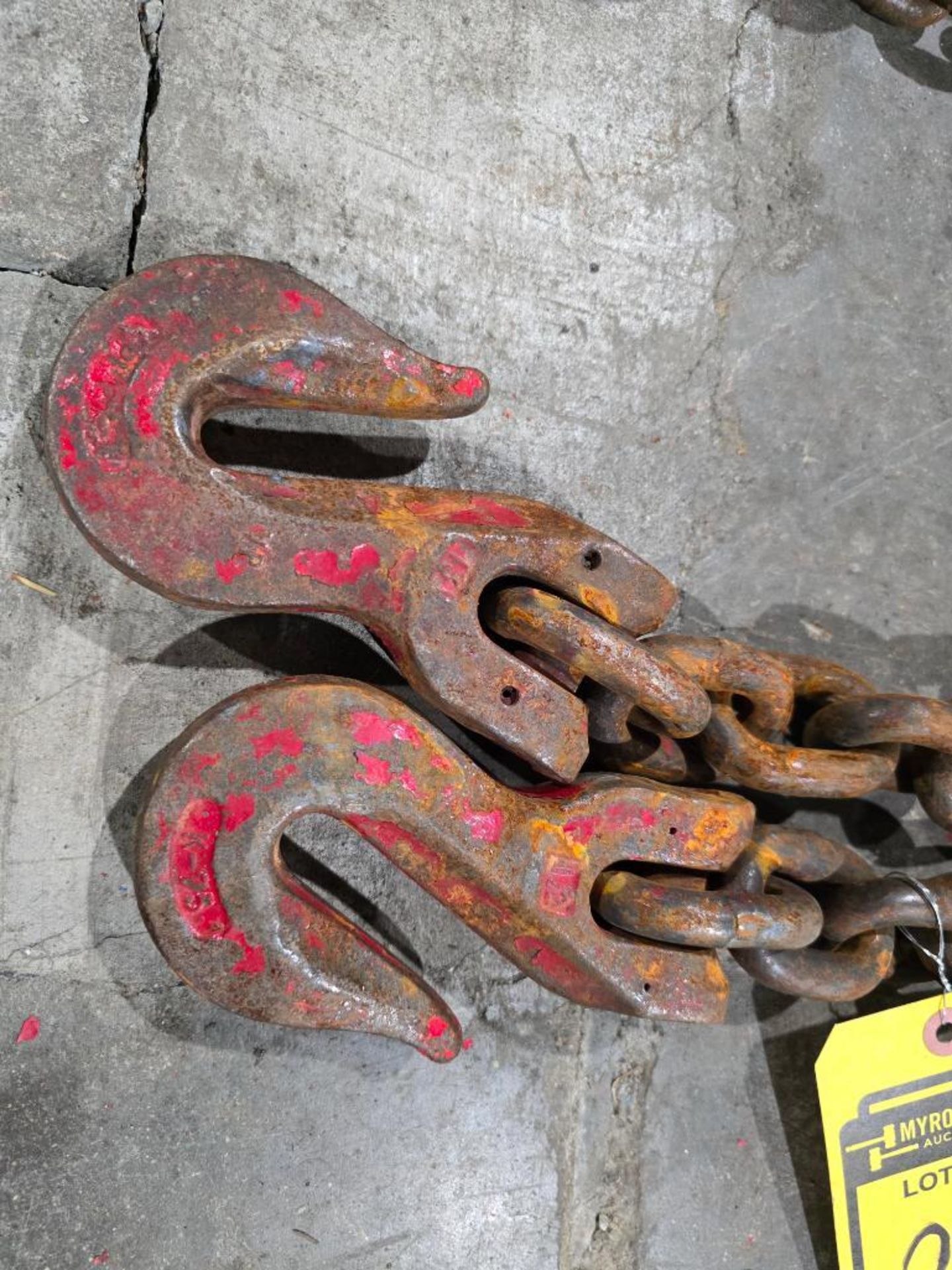(2) 1/2" Double Hook Chains, 10' & 6' - Image 3 of 4