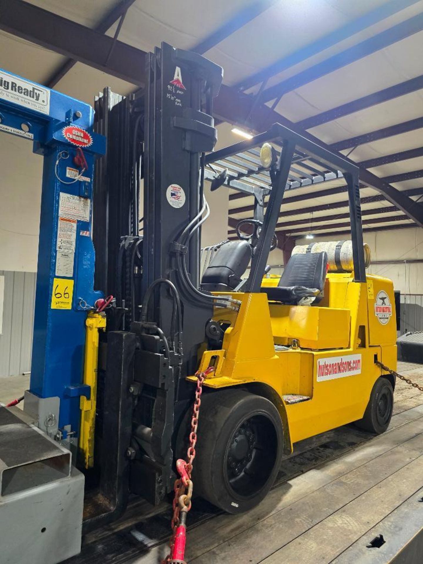 Caterpillar 9,000-LB. Capacity Forklift, Model GC45K, LPG, S/N AT88A00471, 189" Lift Height, 92-1/2" - Image 2 of 15