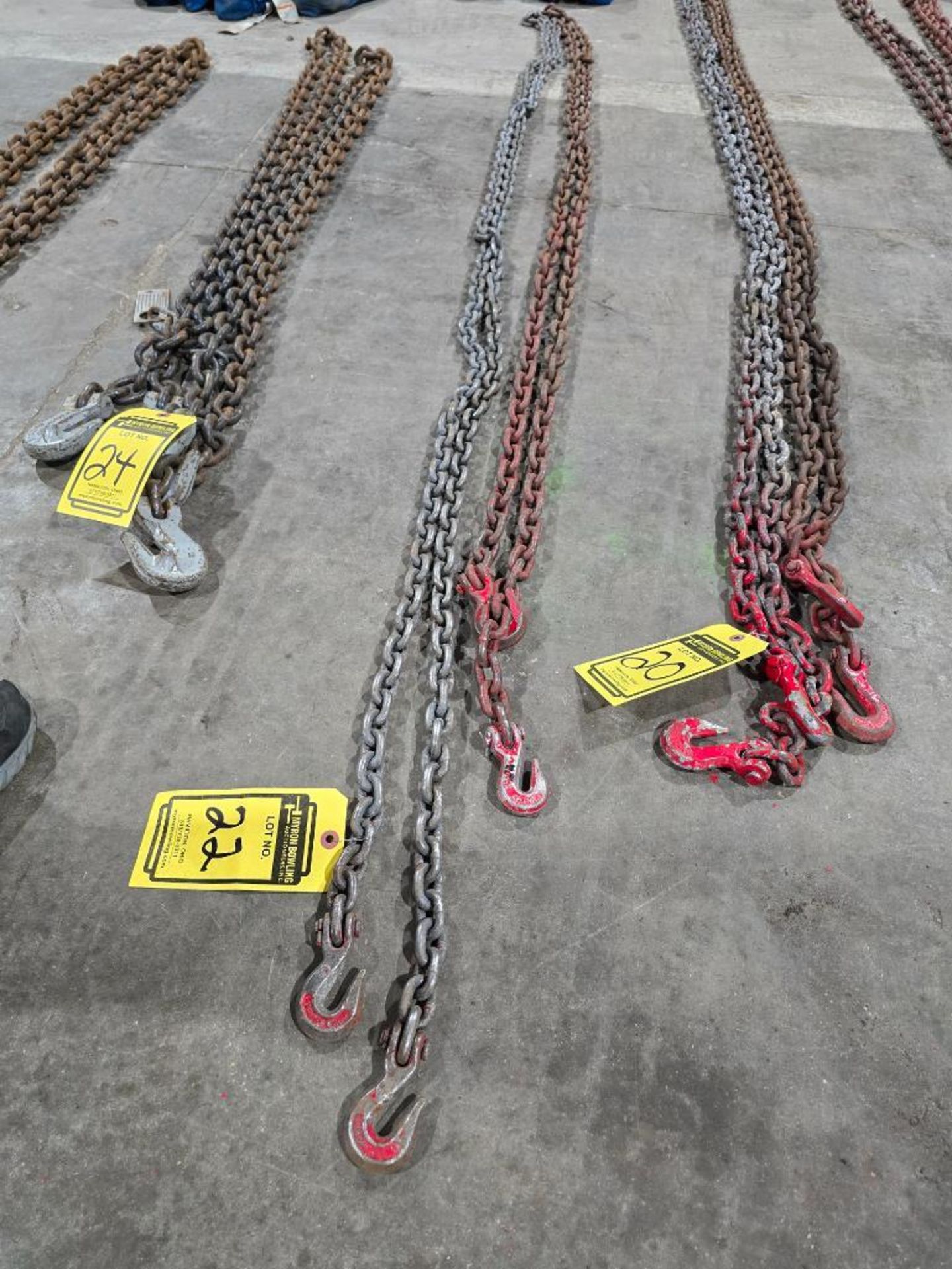 (2) 5/16" Double Hook Chains, 16' & 14'