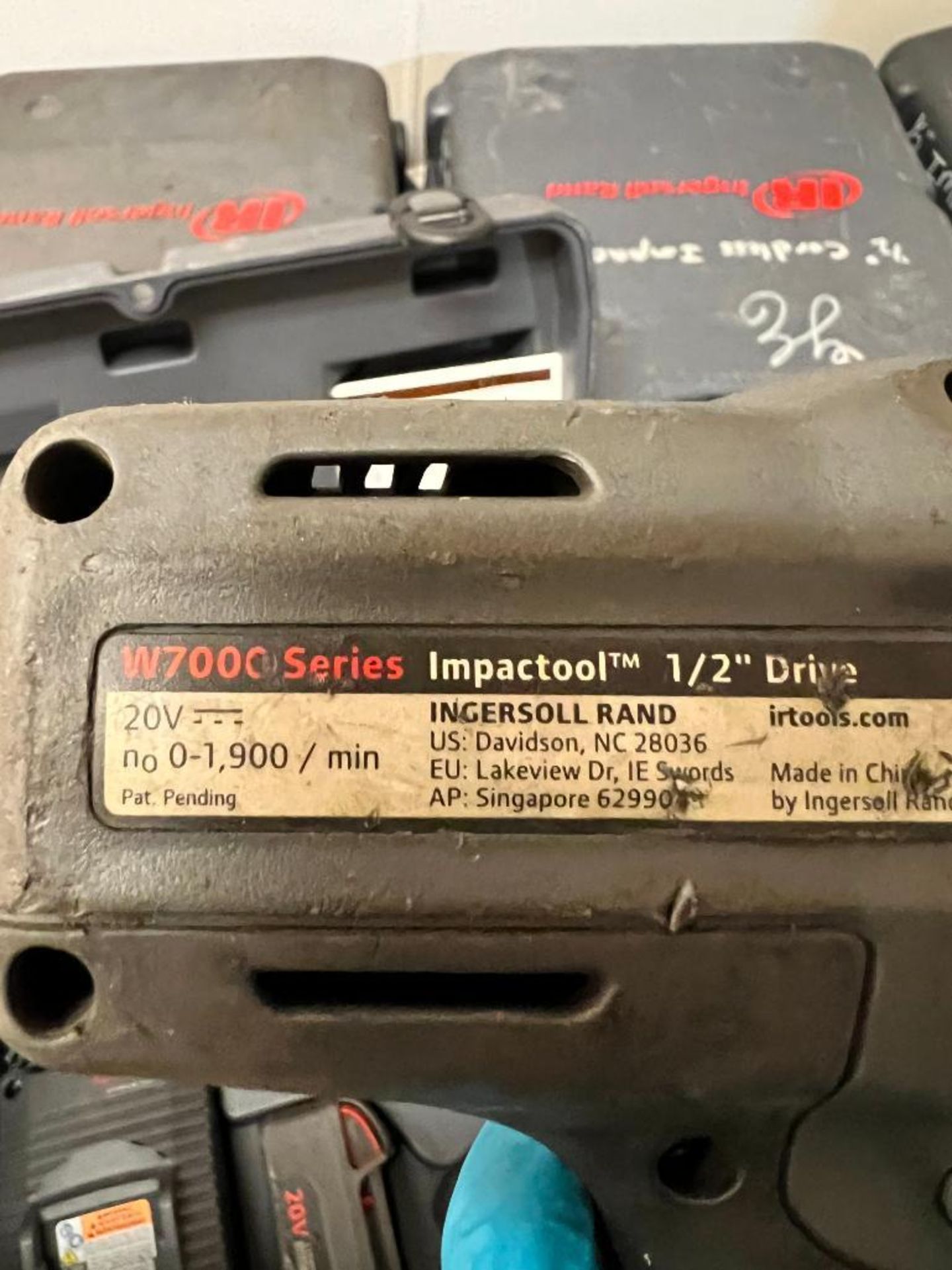 Ingersoll Rand 1/2" Drive Impact W7000 Series, 20V, Includes (2) Batteries & Charger - Image 2 of 2