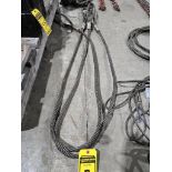 (2) 10' Wire Rope Eye Slings, up to 11-Ton Capacity, 3/4" Dia.